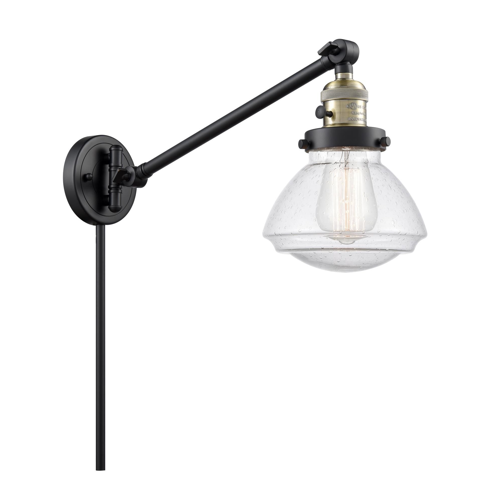 Innovations Lighting Bruno Marashlian Olean Wall Swing Lamp Olean - 237-BAB-G324 - Traditional