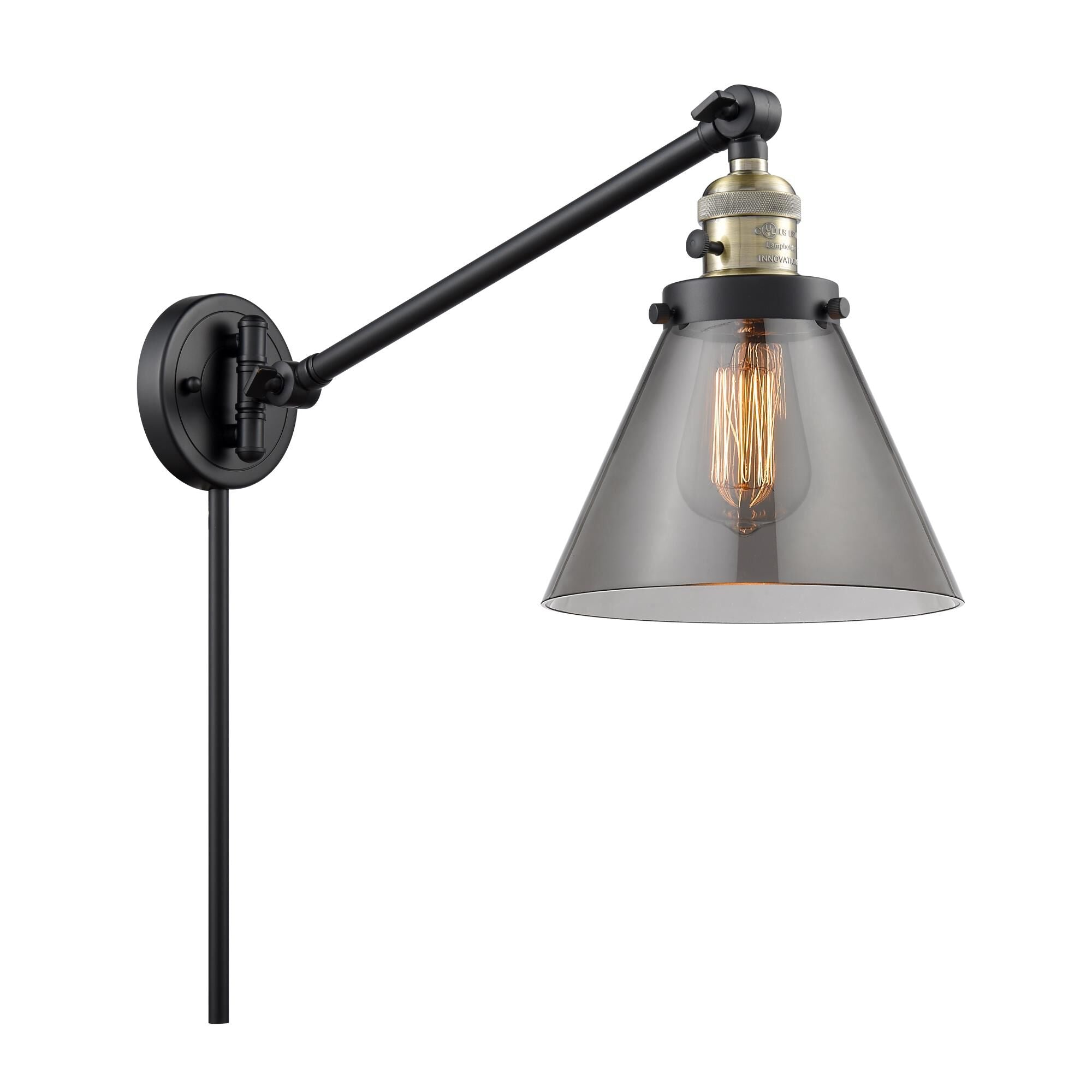 Innovations Lighting Bruno Marashlian Large Cone Wall Swing Lamp Large Cone - 237-BAB-G43 - Restoration-Vintage