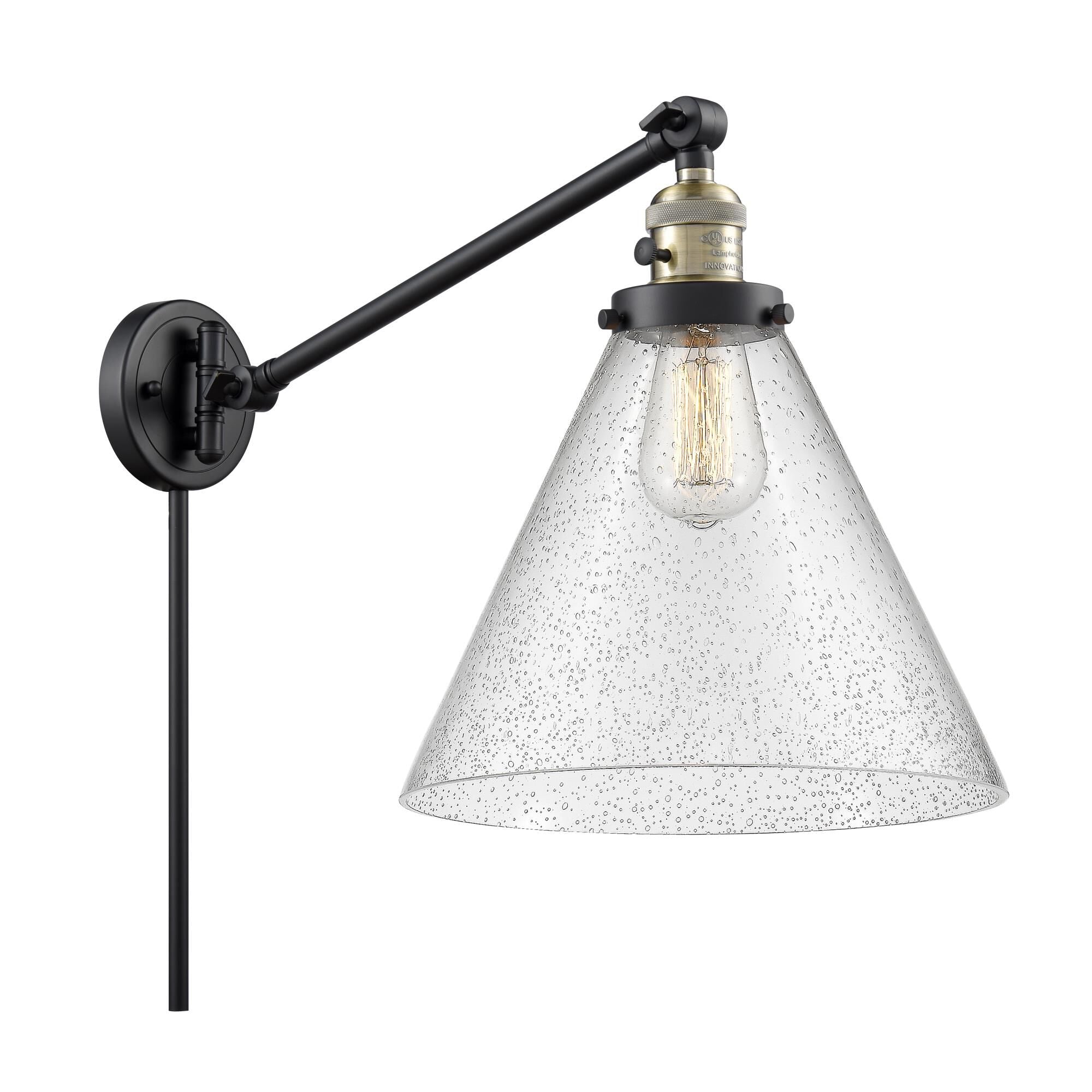 Innovations Lighting Bruno Marashlian Cone Wall Swing Lamp Cone - 237-BAB-G44-L - Transitional
