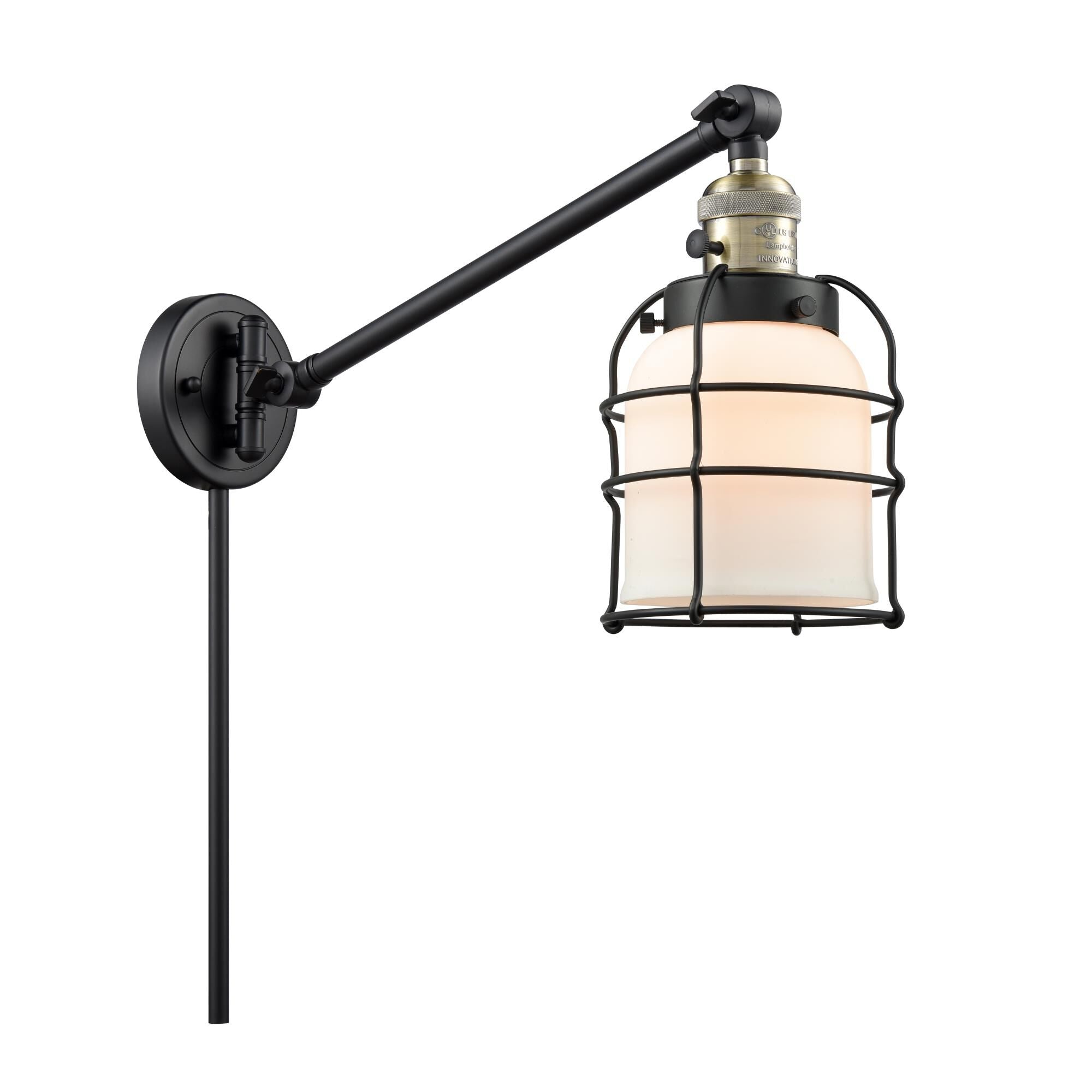Innovations Lighting Bruno Marashlian Bell Cage Wall Swing Lamp Bell Cage - 237-BAB-G51-CE - Restoration-Vintage