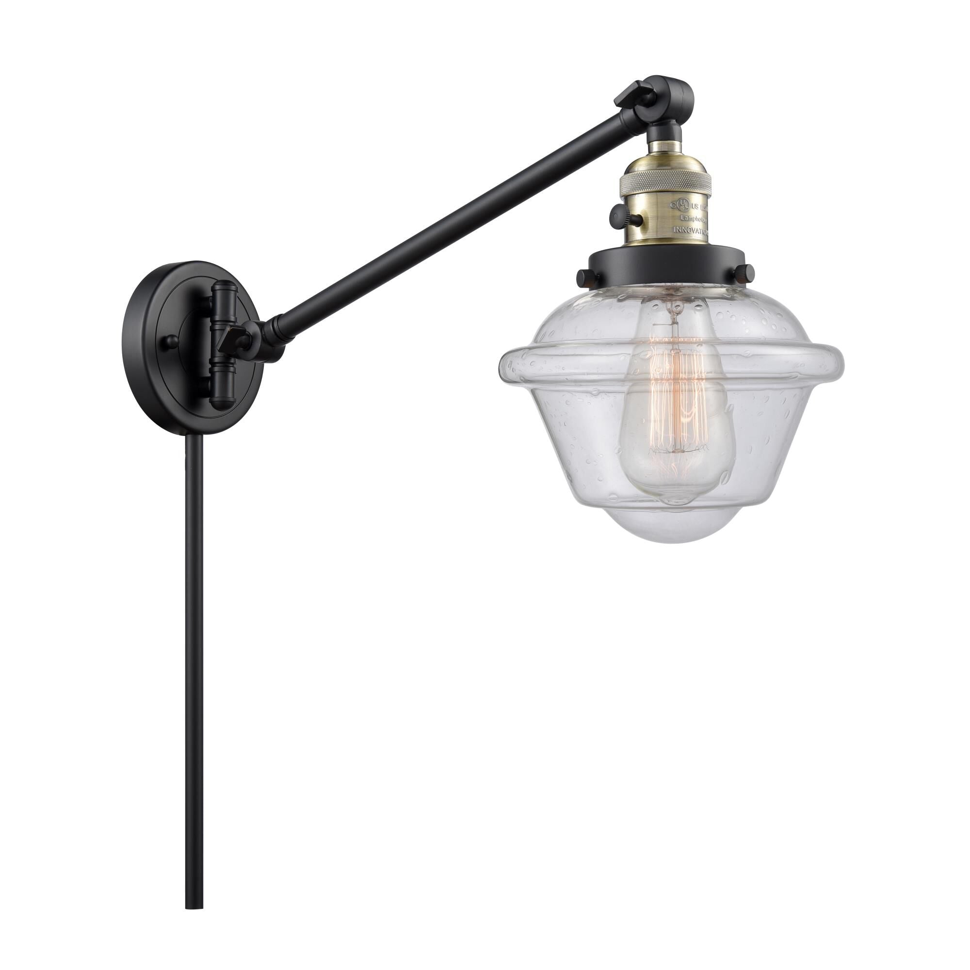 Innovations Lighting Bruno Marashlian Small Oxford Wall Swing Lamp Small Oxford - 237-BAB-G534 - Restoration-Vintage