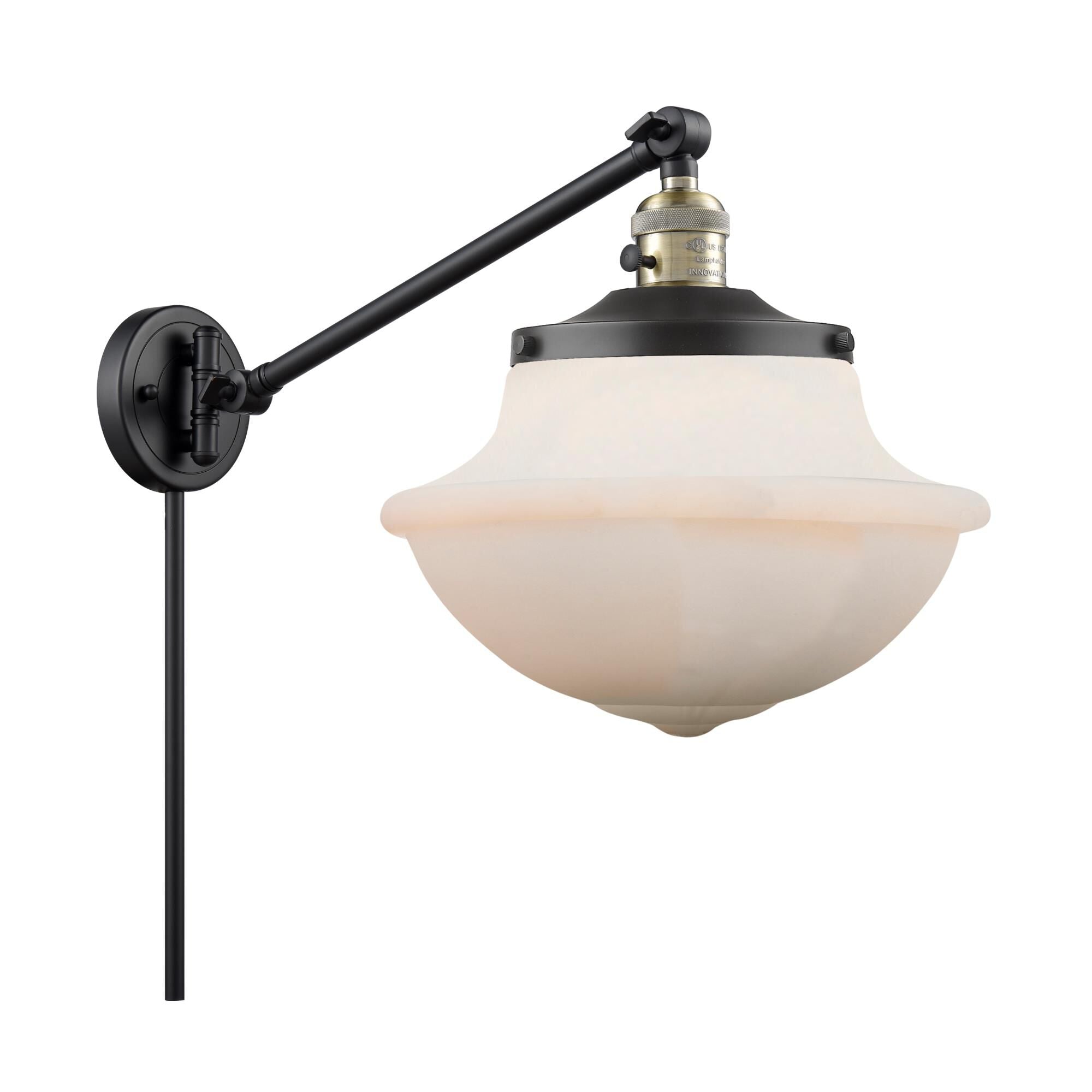 Innovations Lighting Bruno Marashlian Oxford Wall Swing Lamp Oxford - 237-BAB-G541 - Traditional