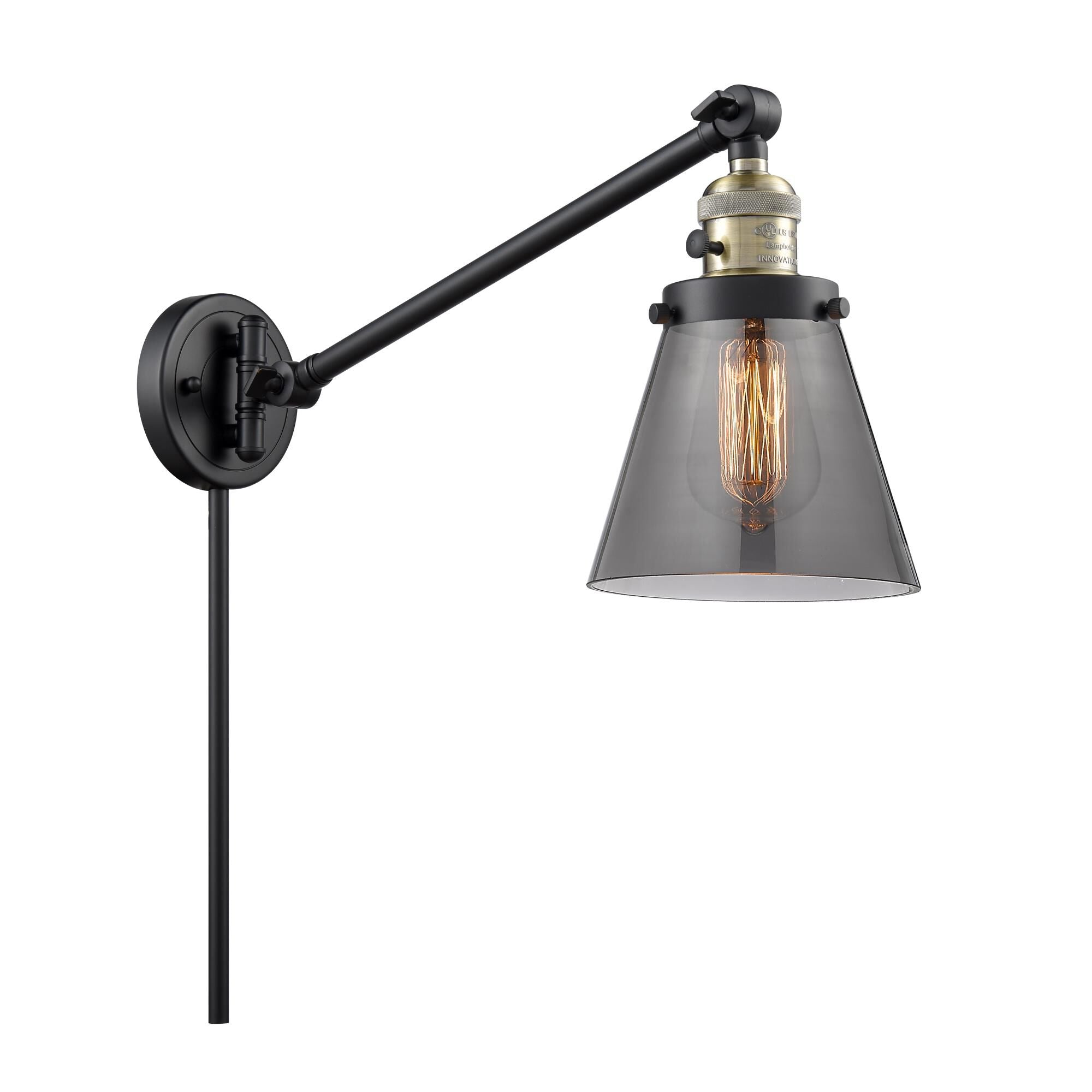 Innovations Lighting Bruno Marashlian Small Cone Wall Swing Lamp Small Cone - 237-BAB-G63 - Restoration-Vintage