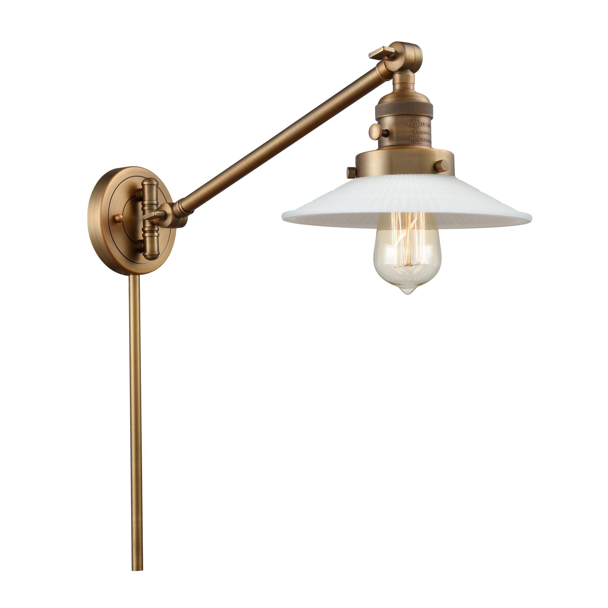 Innovations Lighting Bruno Marashlian Halophane LED Wall Swing Lamp Halophane - 237-BB-G1 - Restoration-Vintage