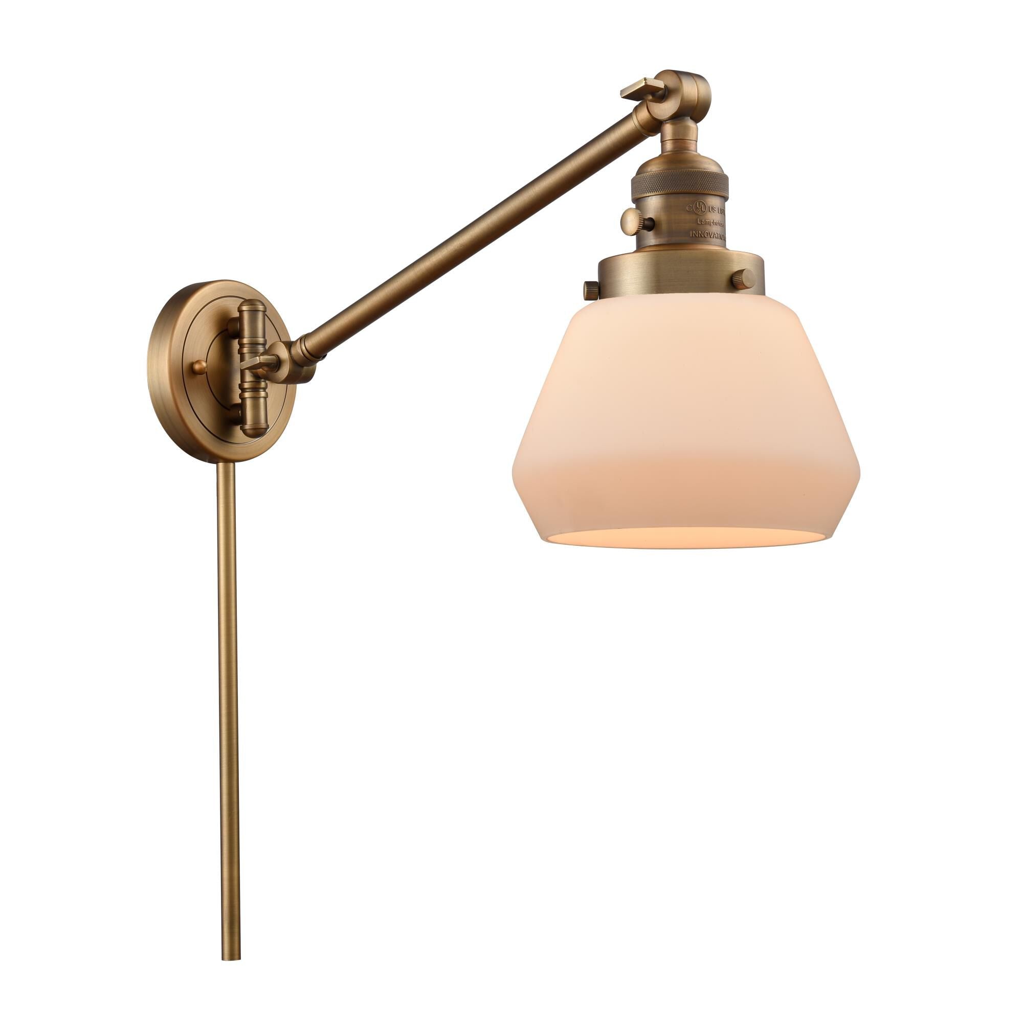 Innovations Lighting Bruno Marashlian Fulton Wall Swing Lamp Fulton - 237-BB-G171 - Restoration-Vintage