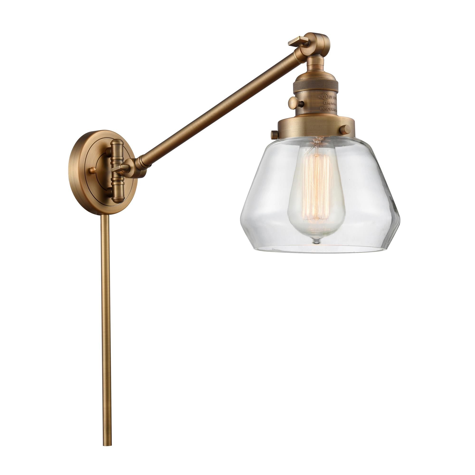 Innovations Lighting Bruno Marashlian Fulton Wall Swing Lamp Fulton - 237-BB-G172 - Restoration-Vintage