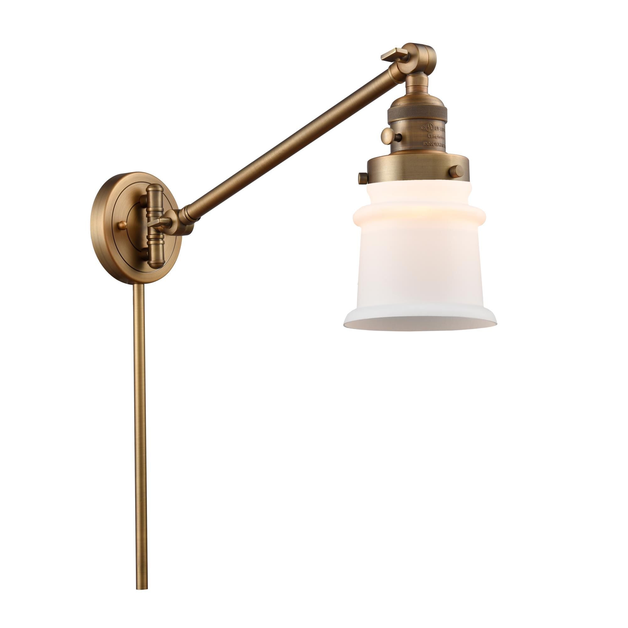 Innovations Lighting Bruno Marashlian Canton Wall Swing Lamp Canton - 237-BB-G181S - Nautical