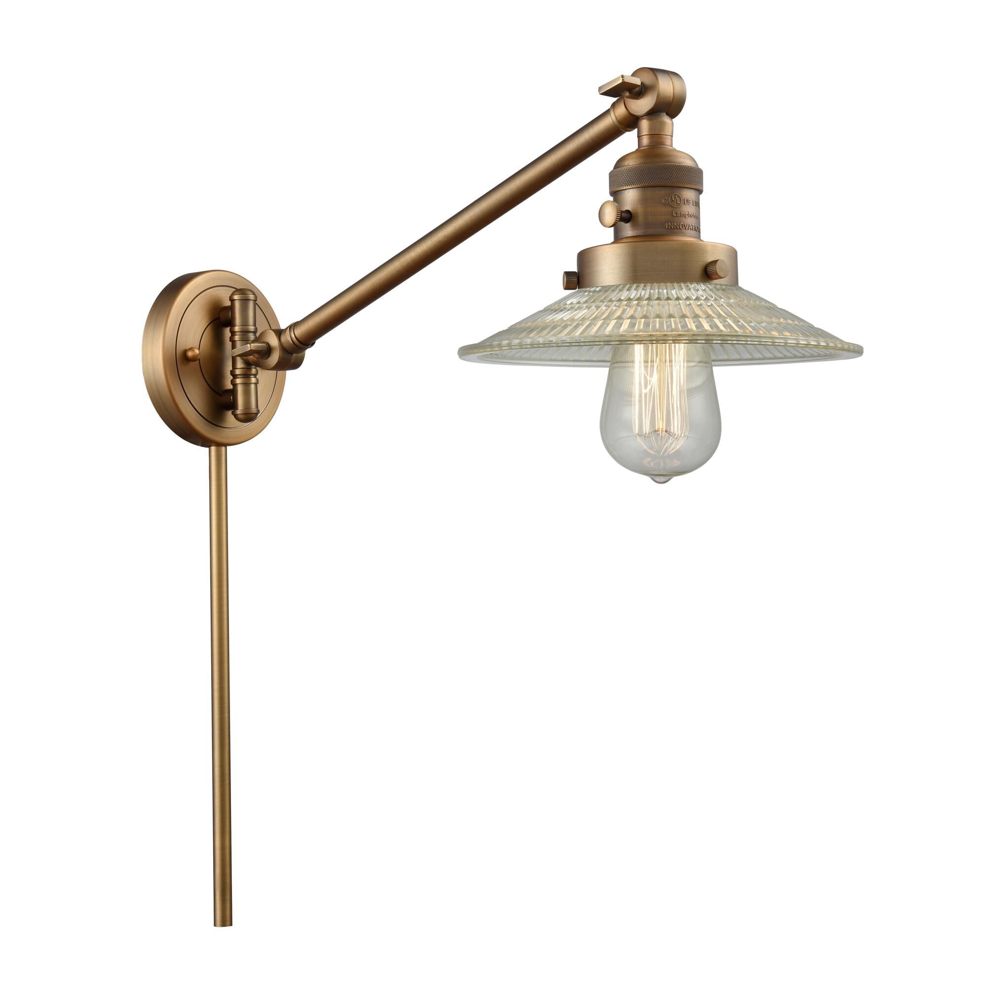Innovations Lighting Bruno Marashlian Halophane Wall Swing Lamp Halophane - 237-BB-G2 - Restoration-Vintage
