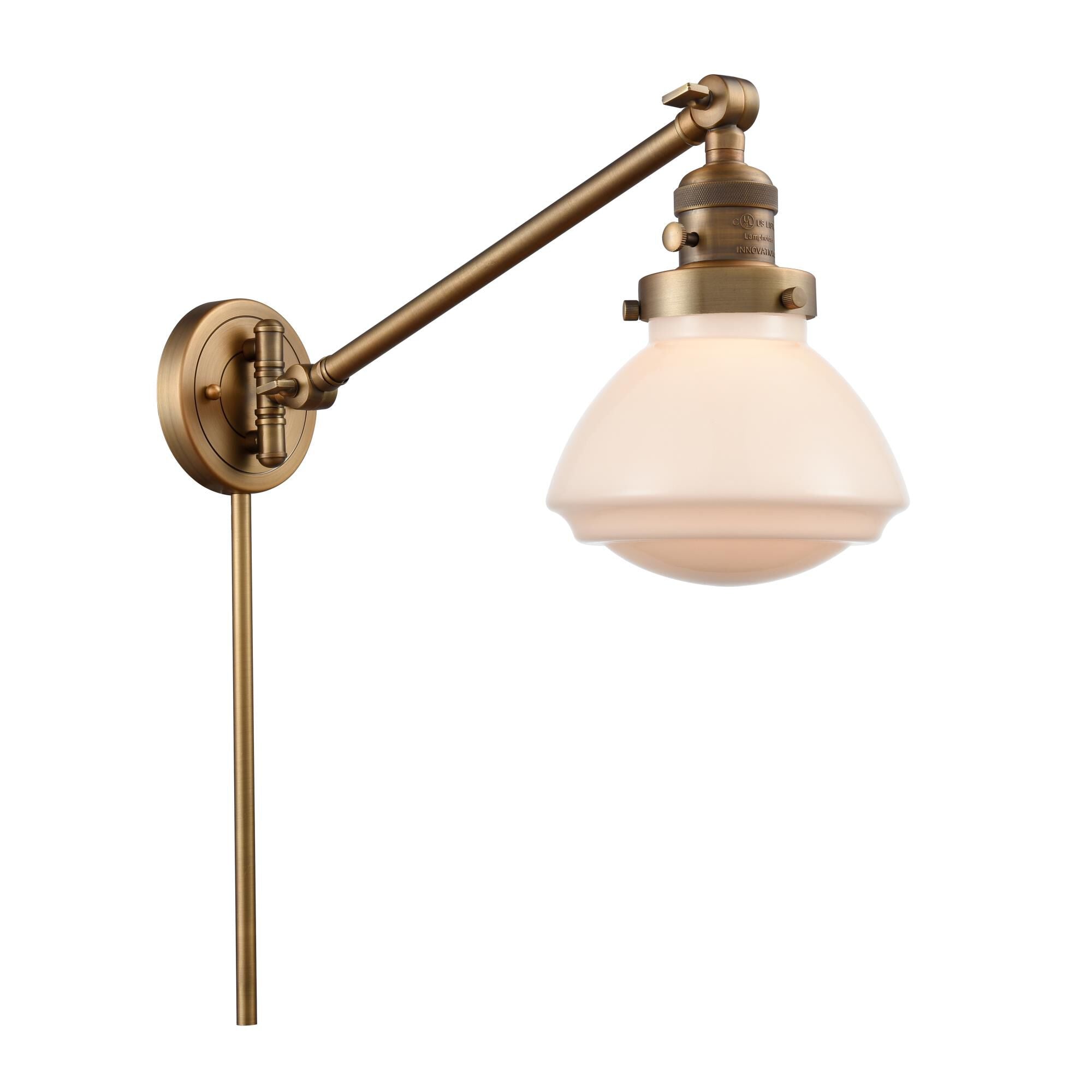 Innovations Lighting Bruno Marashlian Olean Wall Swing Lamp Olean - 237-BB-G321 - Traditional