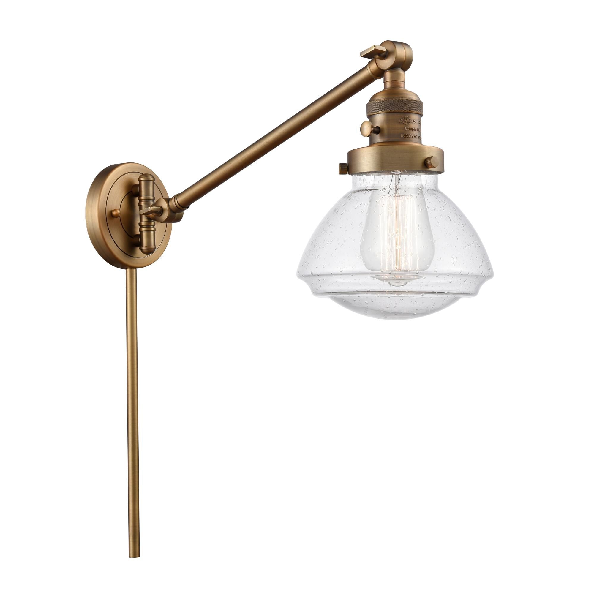Innovations Lighting Bruno Marashlian Olean Wall Swing Lamp Olean - 237-BB-G324 - Traditional