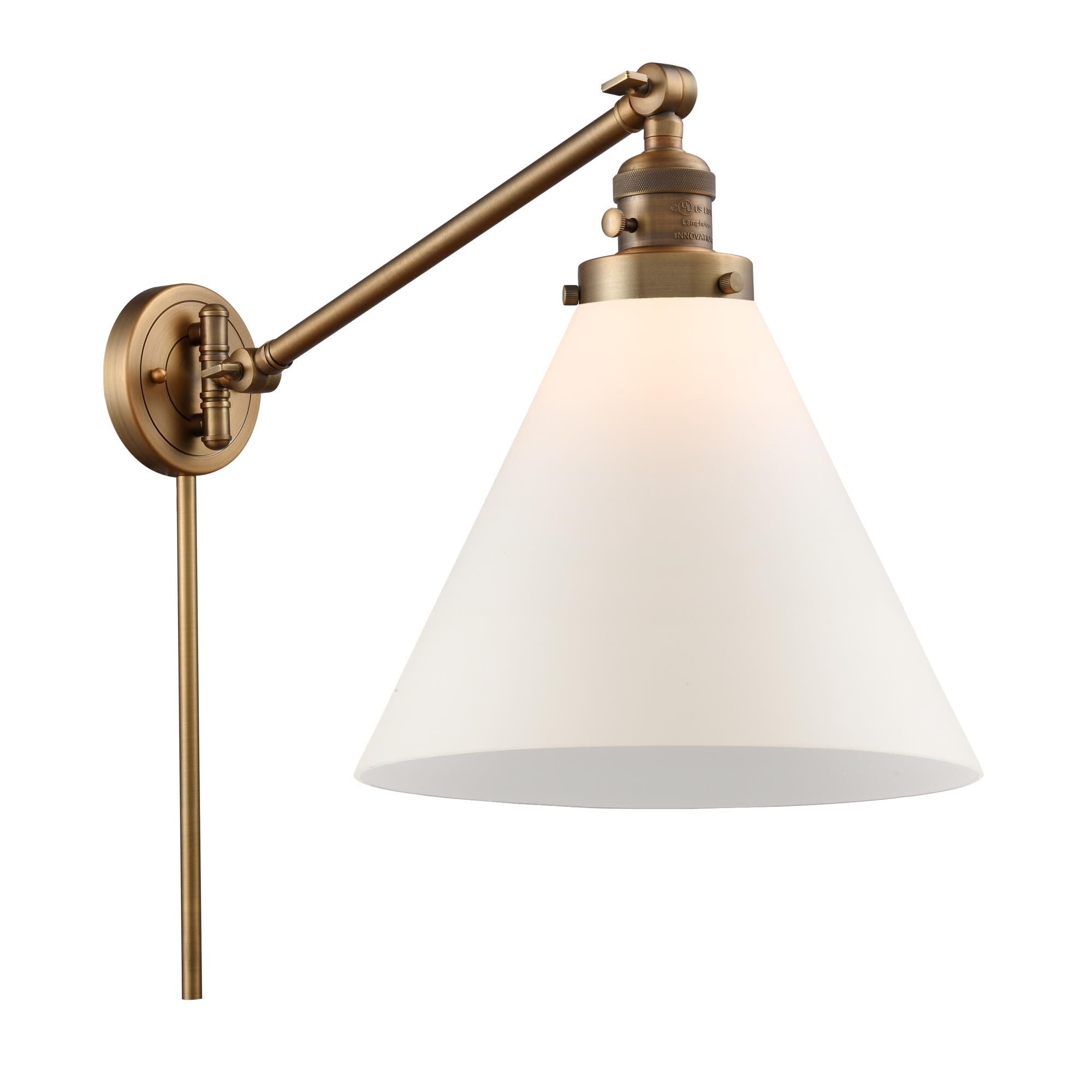 Innovations Lighting Bruno Marashlian Cone Wall Swing Lamp Cone - 237-BB-G41-L - Transitional