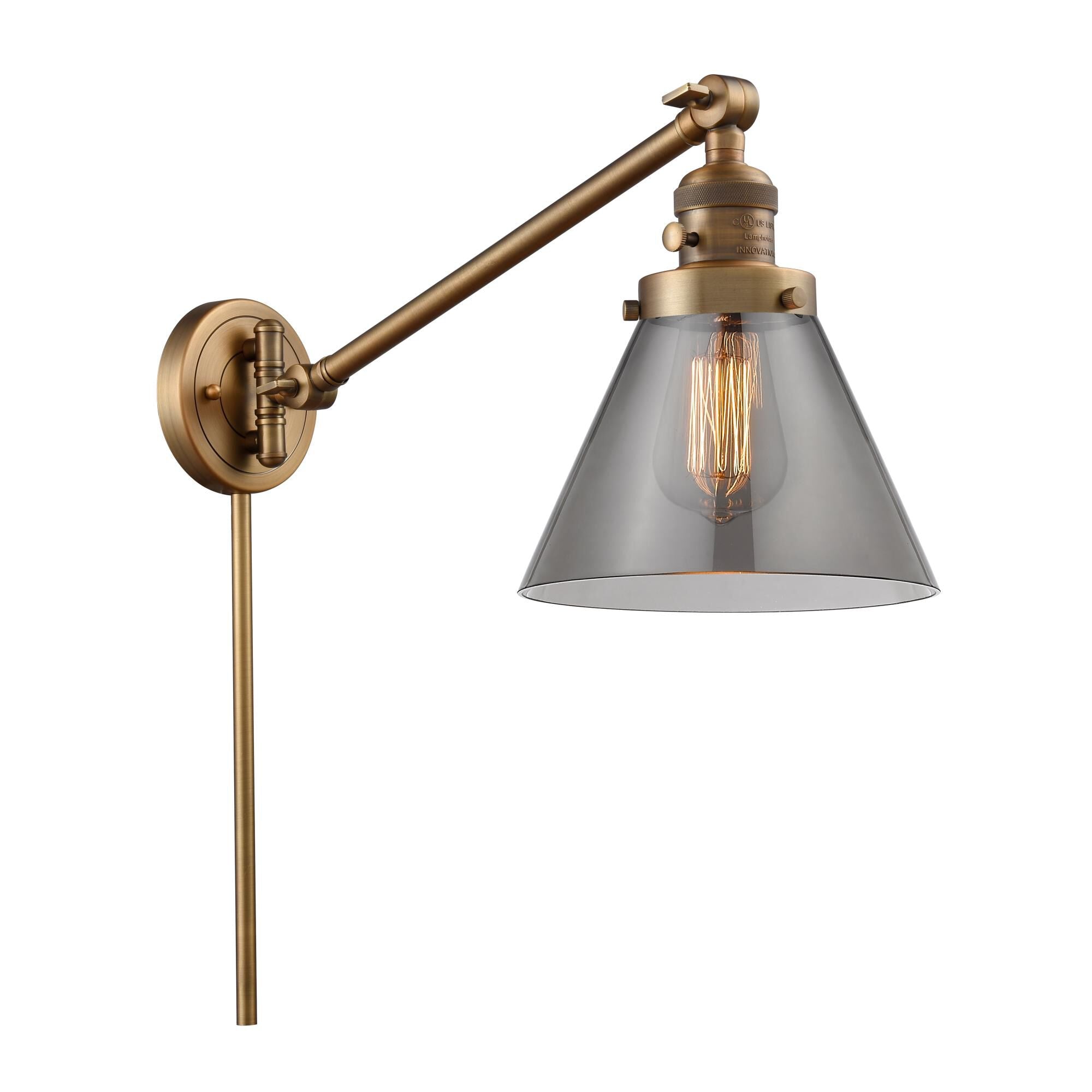 Innovations Lighting Bruno Marashlian Large Cone Wall Swing Lamp Large Cone - 237-BB-G43 - Restoration-Vintage