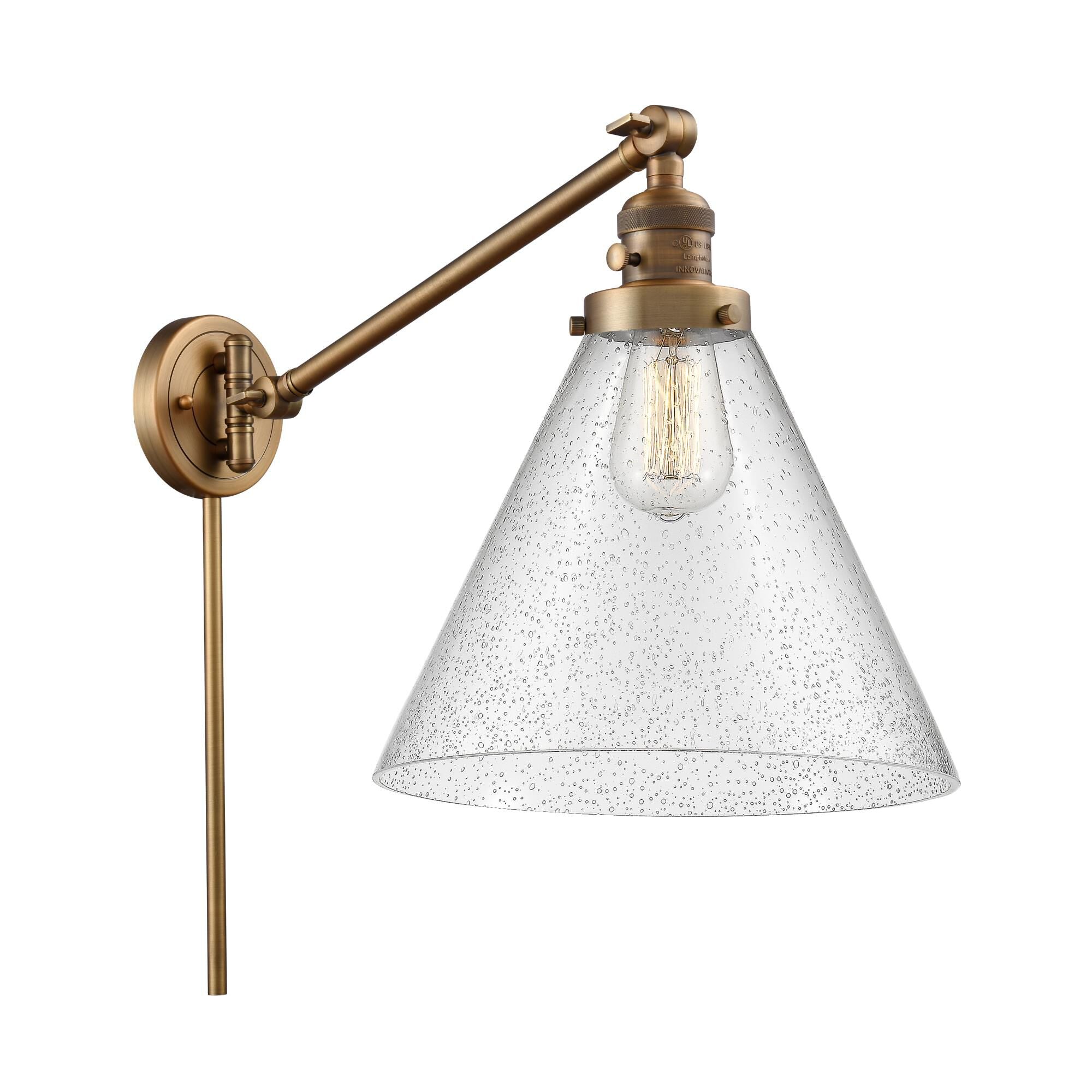 Innovations Lighting Bruno Marashlian Cone Wall Swing Lamp Cone - 237-BB-G44-L - Transitional