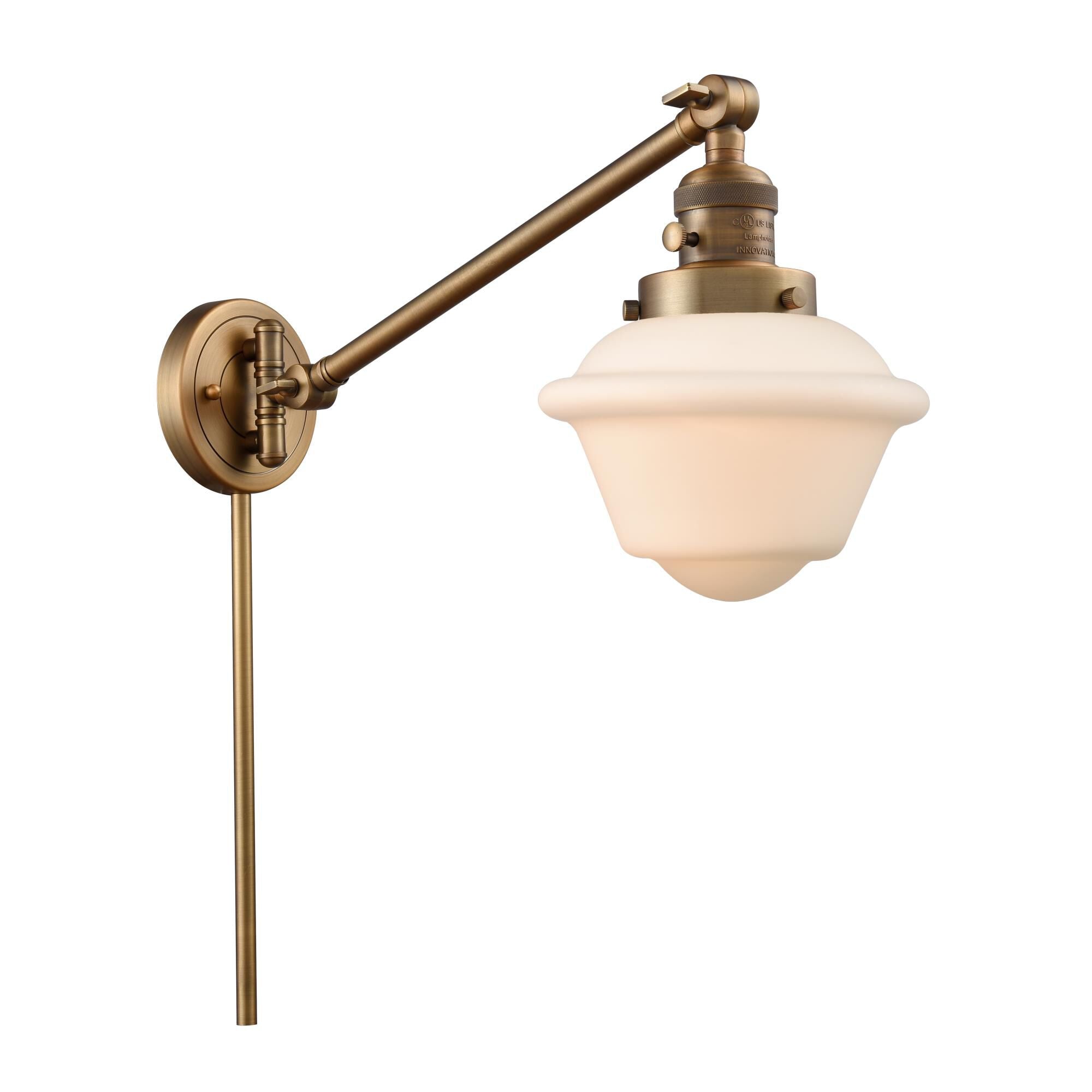 Innovations Lighting Bruno Marashlian Small Oxford Wall Swing Lamp Small Oxford - 237-BB-G531 - Restoration-Vintage