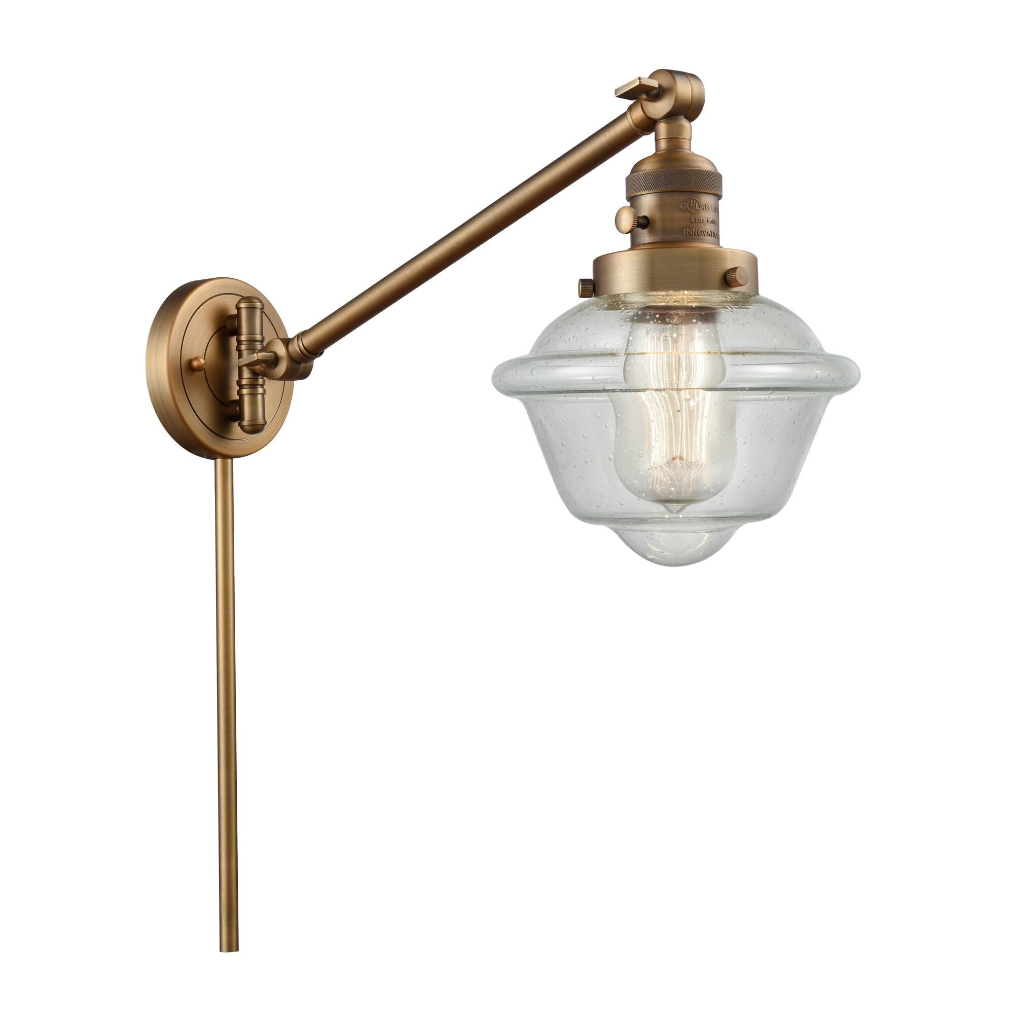 Innovations Lighting Bruno Marashlian Small Oxford Wall Swing Lamp Small Oxford - 237-BB-G534 - Restoration-Vintage