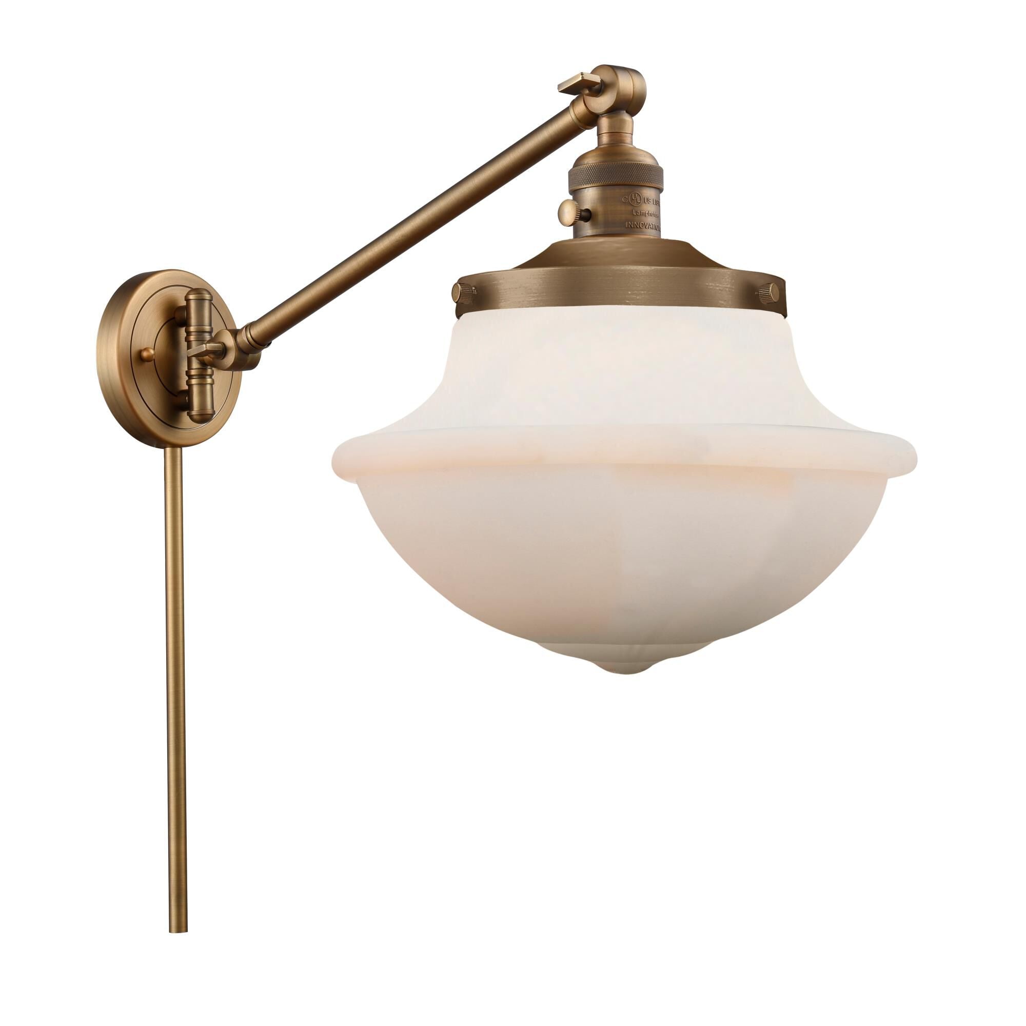 Innovations Lighting Bruno Marashlian Oxford Wall Swing Lamp Oxford - 237-BB-G541 - Traditional