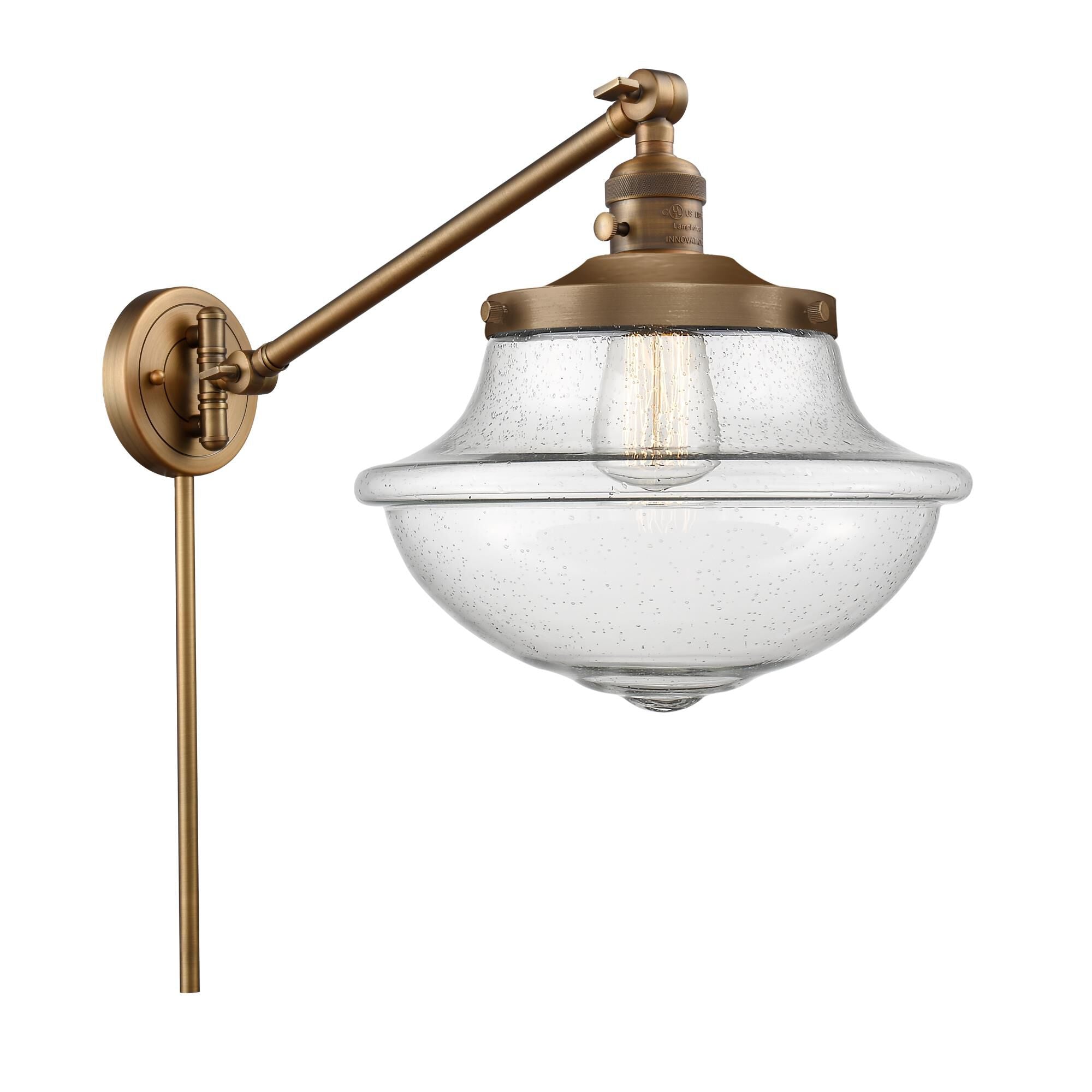 Innovations Lighting Bruno Marashlian Oxford Wall Swing Lamp Oxford - 237-BB-G544 - Traditional