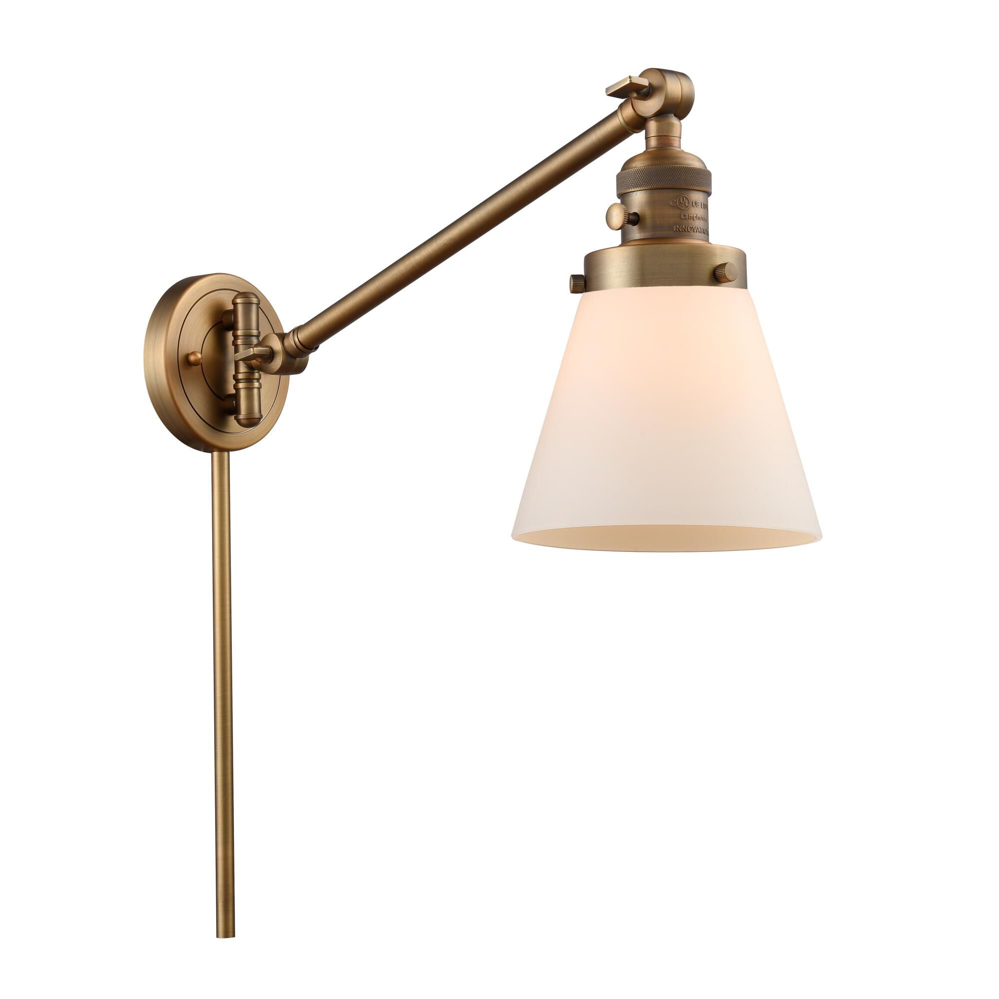 Innovations Lighting Bruno Marashlian Small Cone Wall Swing Lamp Small Cone - 237-BB-G61 - Restoration-Vintage