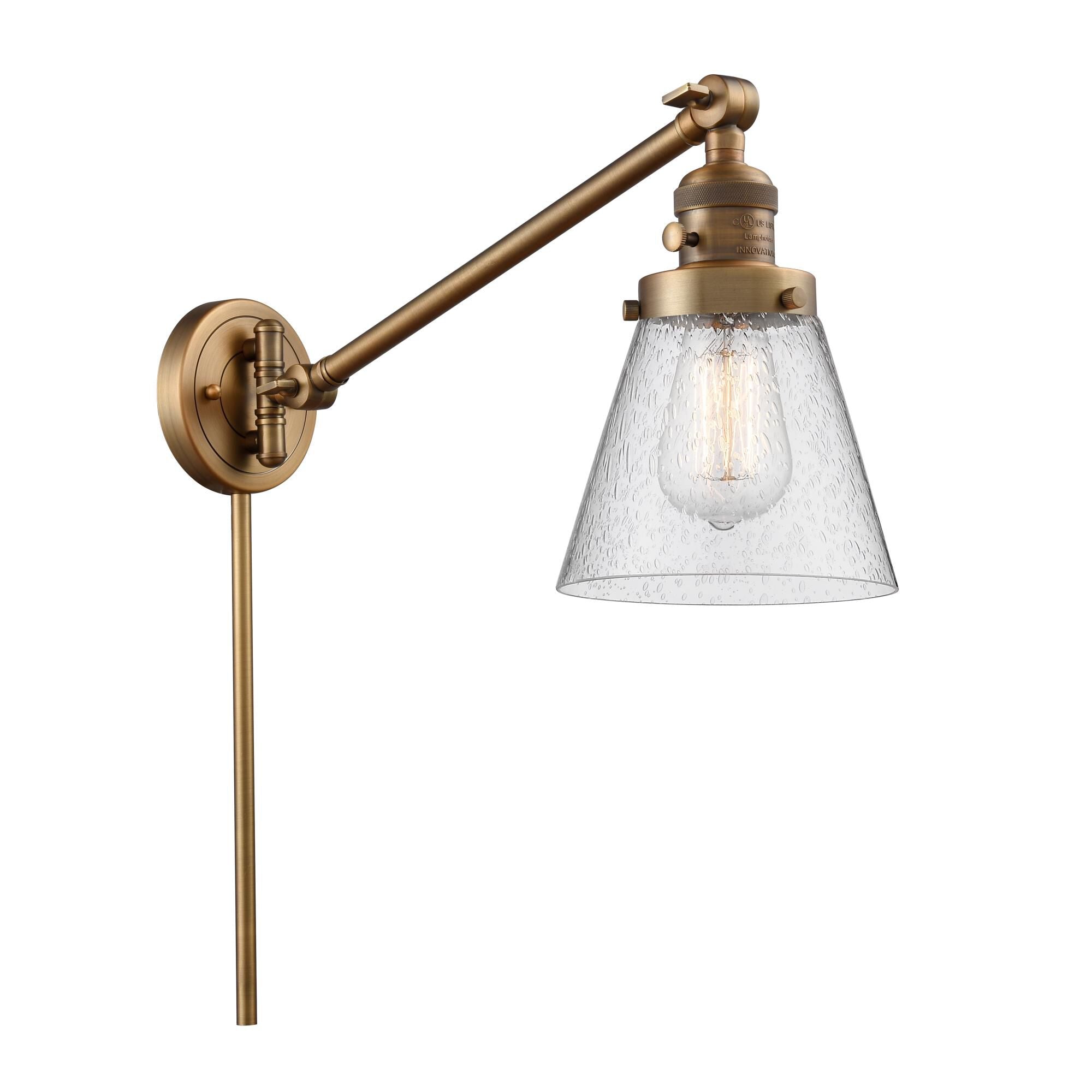Innovations Lighting Bruno Marashlian Small Cone Wall Swing Lamp Small Cone - 237-BB-G64 - Restoration-Vintage