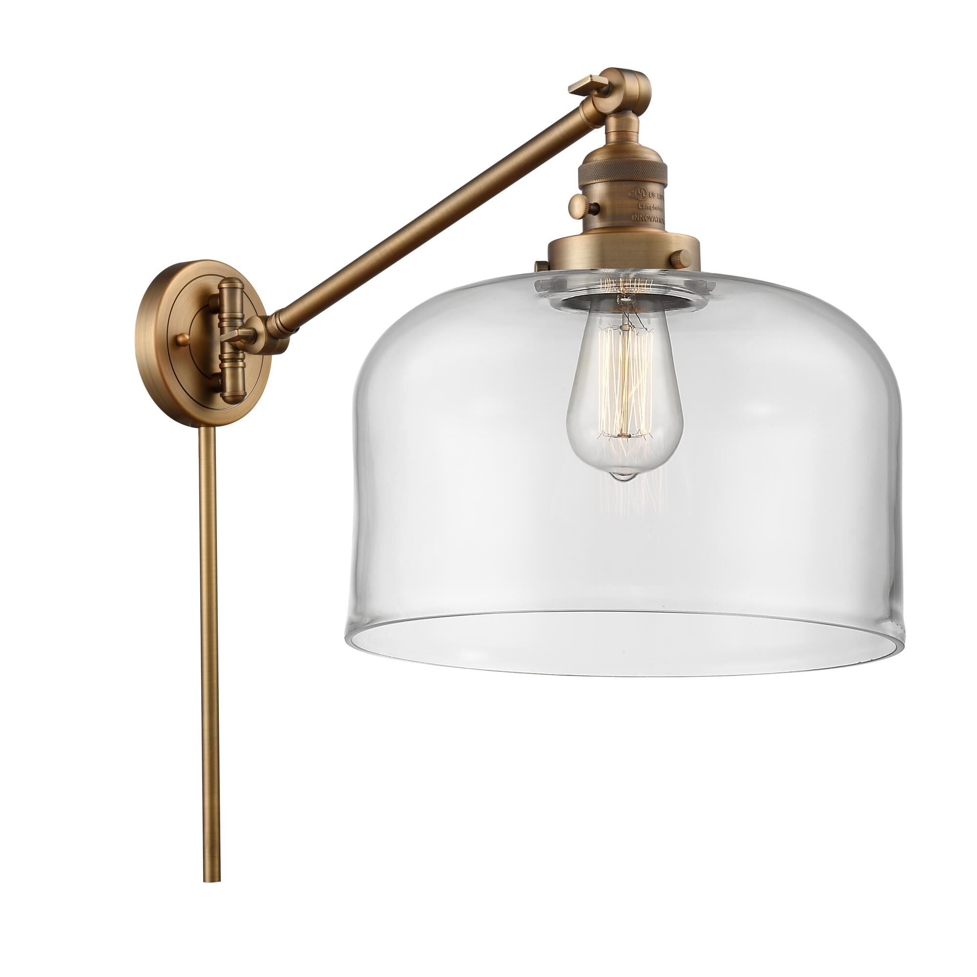 Innovations Lighting Bruno Marashlian Bell Wall Swing Lamp Bell - 237-BB-G72-L - Restoration-Vintage