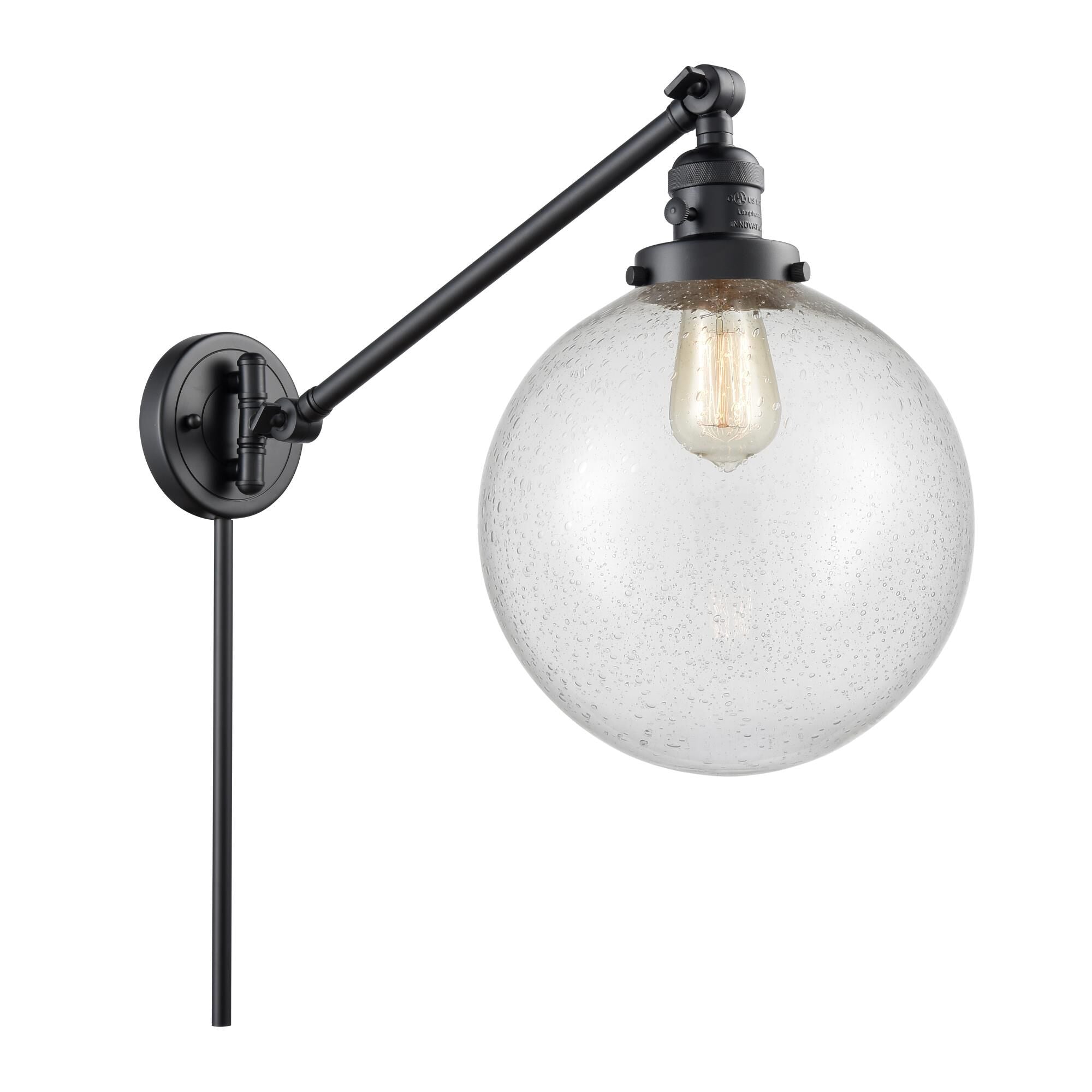 Innovations Lighting Bruno Marashlian Beacon Wall Swing Lamp Beacon - 237-BK-G204-10 - Transitional