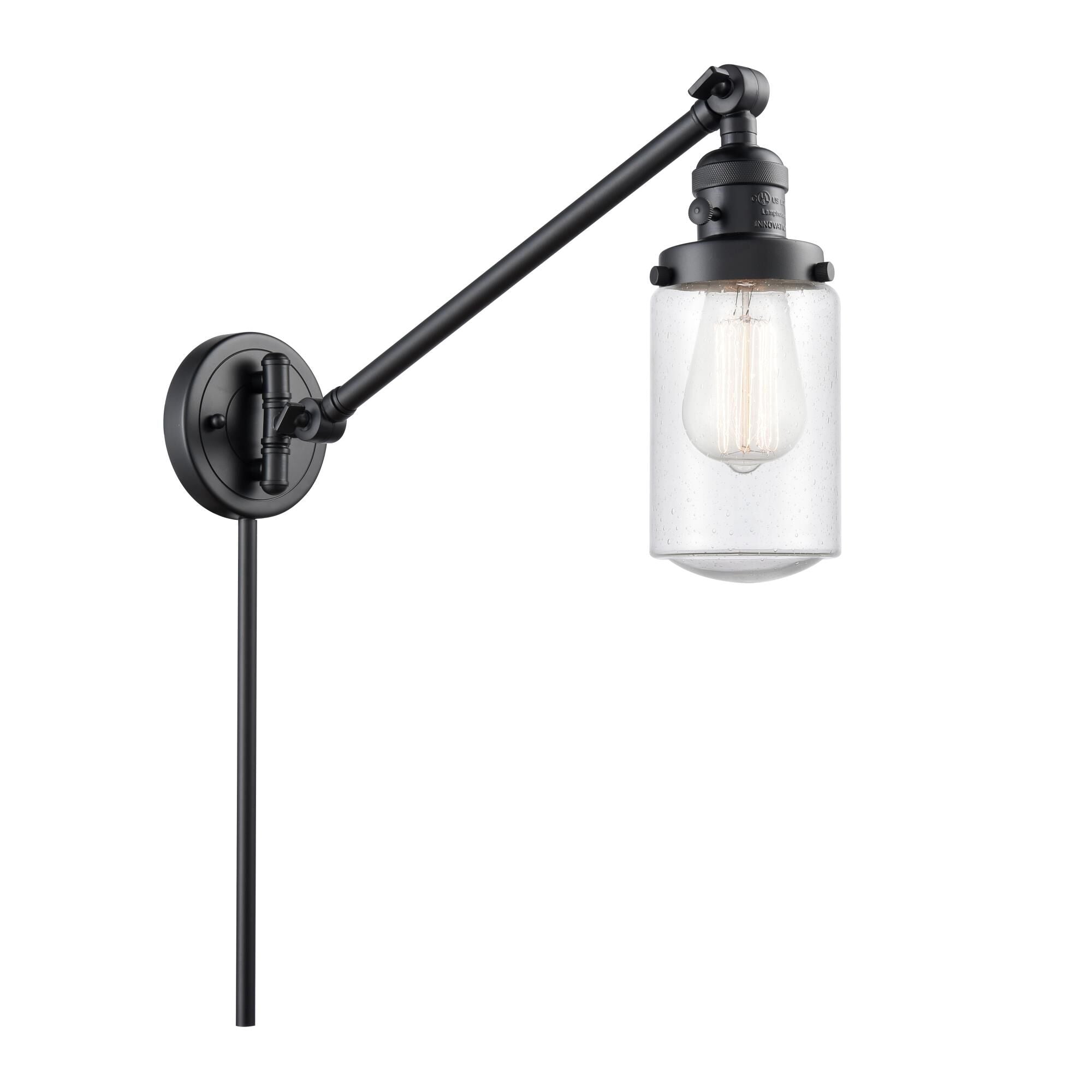 Innovations Lighting Bruno Marashlian Dover Wall Swing Lamp Dover - 237-BK-G314 - Traditional