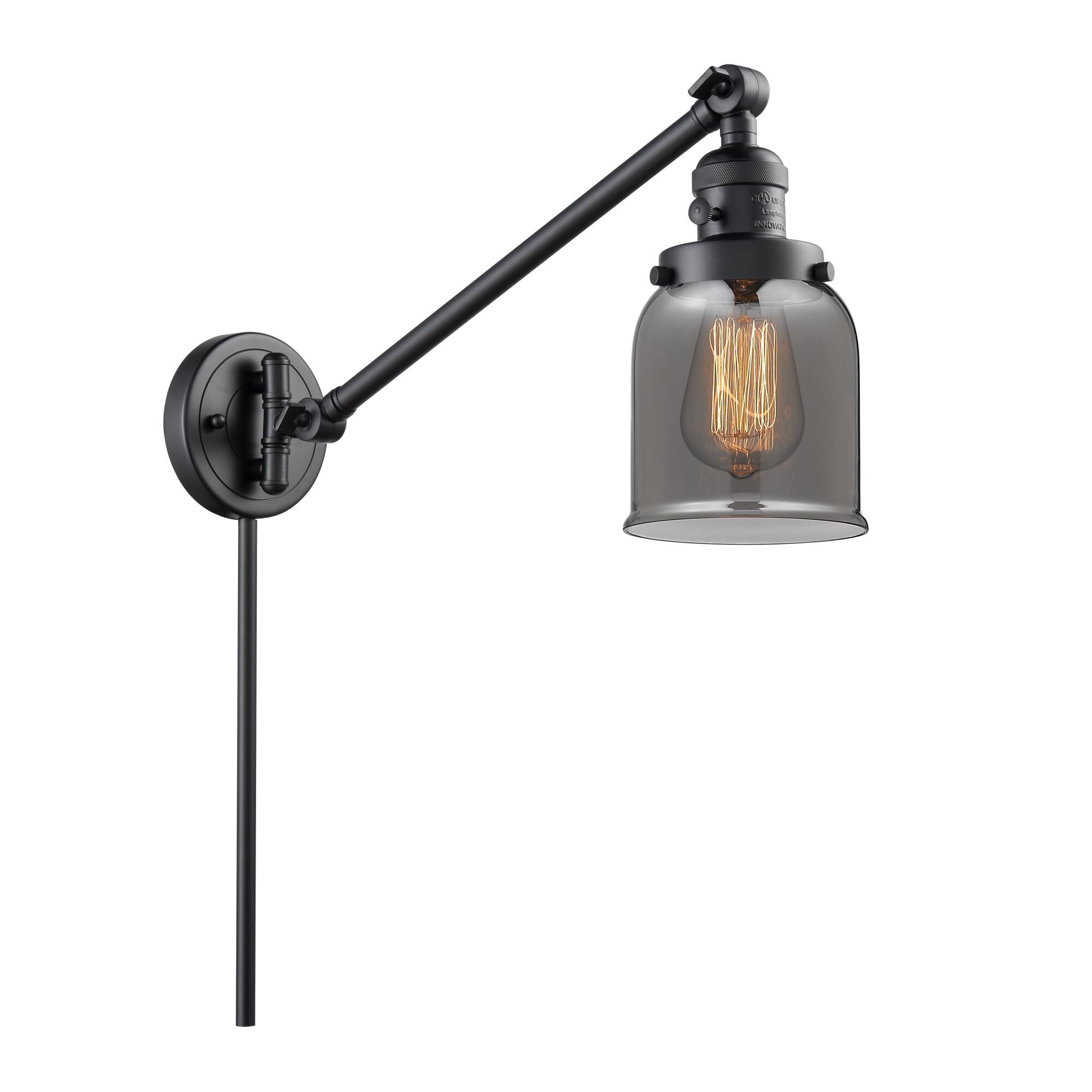 Innovations Lighting Bruno Marashlian Small Bell Wall Swing Lamp Small Bell - 237-BK-G53 - Restoration-Vintage