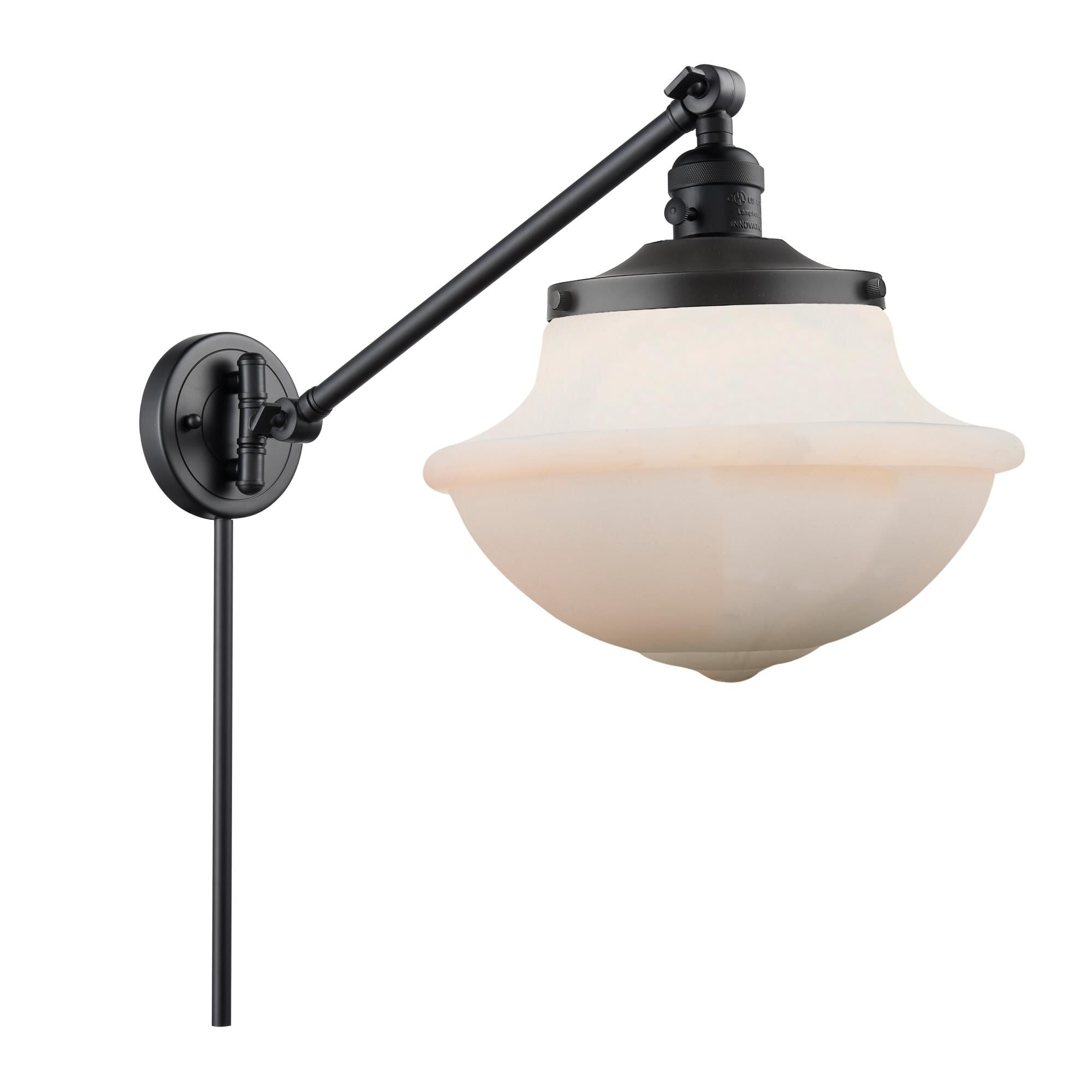 Innovations Lighting Bruno Marashlian Oxford Wall Swing Lamp Oxford - 237-BK-G541 - Traditional