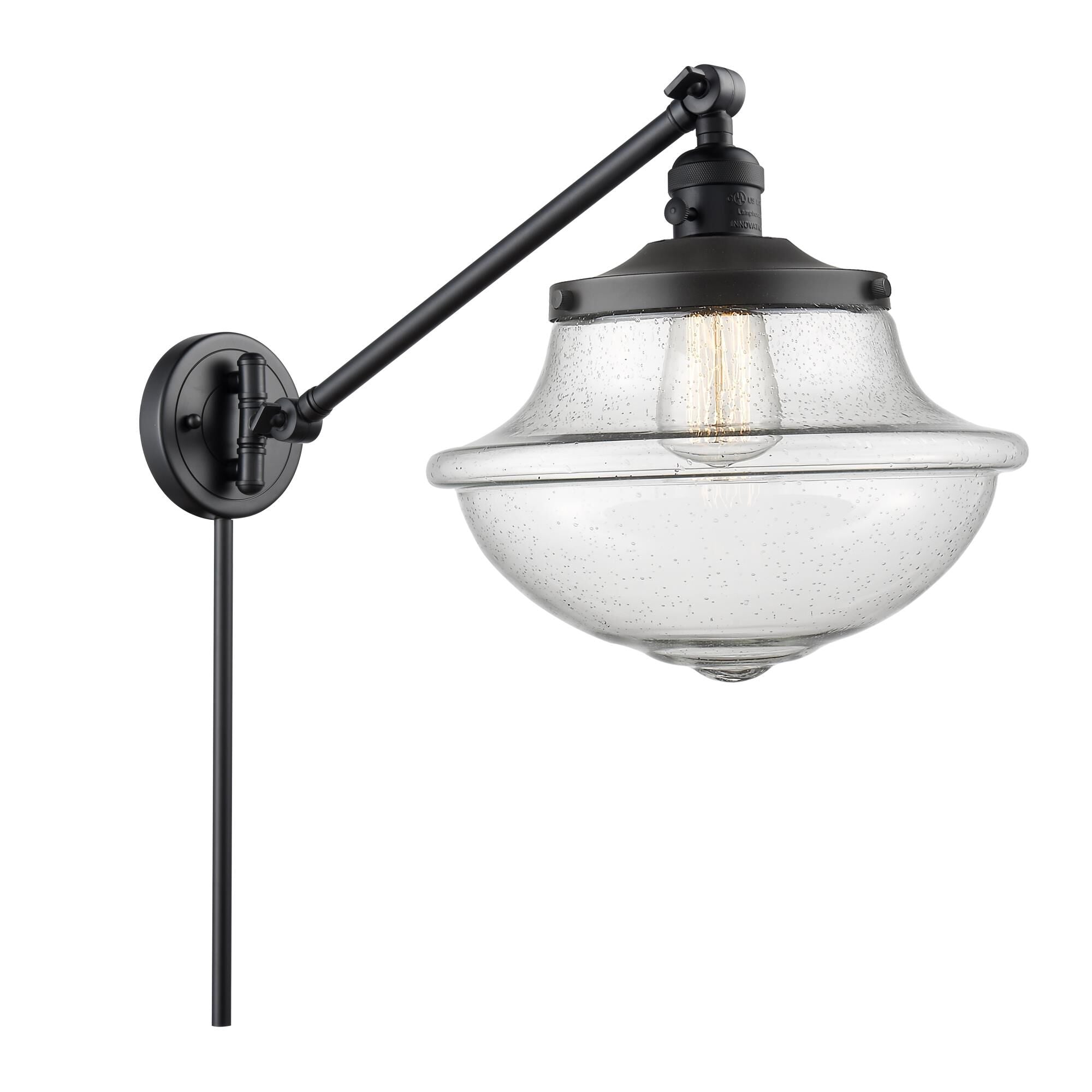 Innovations Lighting Bruno Marashlian Oxford Wall Swing Lamp Oxford - 237-BK-G544 - Traditional