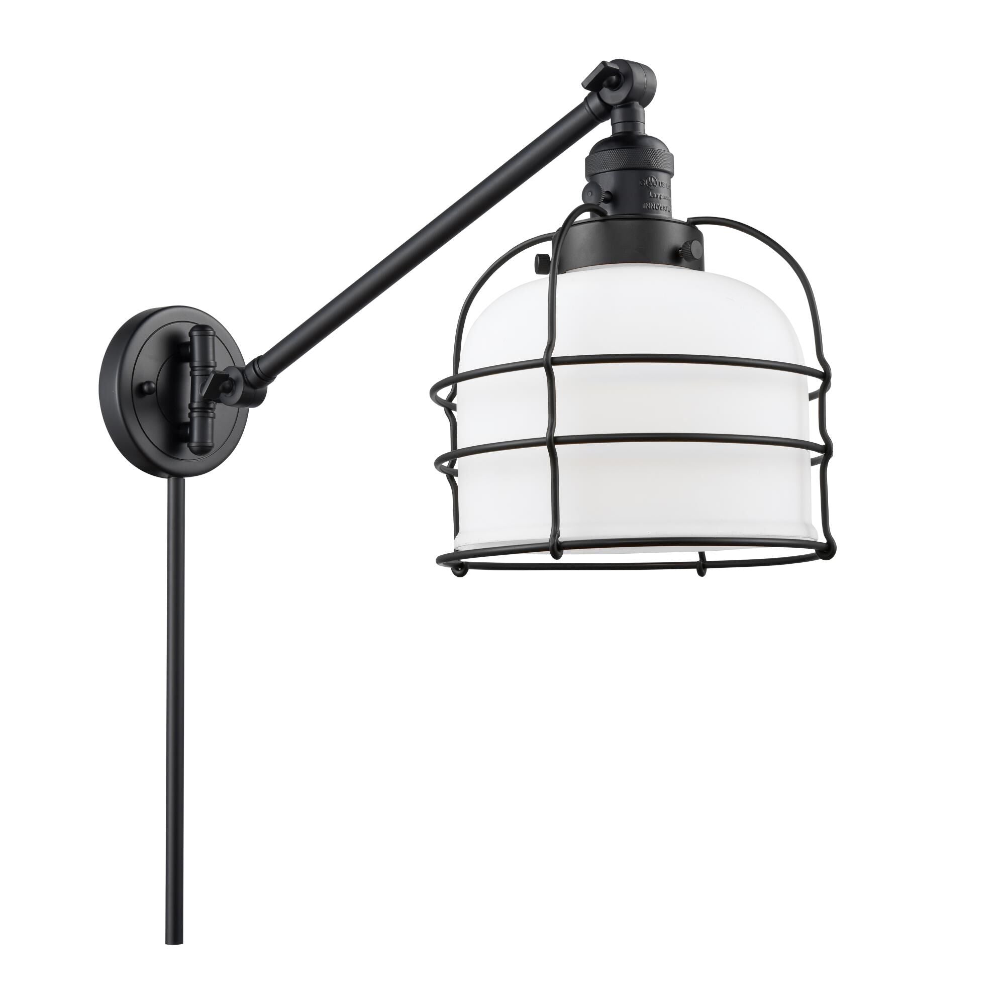 Innovations Lighting Bruno Marashlian Large Bell Wall Swing Lamp Large Bell - 237-BK-G71-CE - Restoration-Vintage