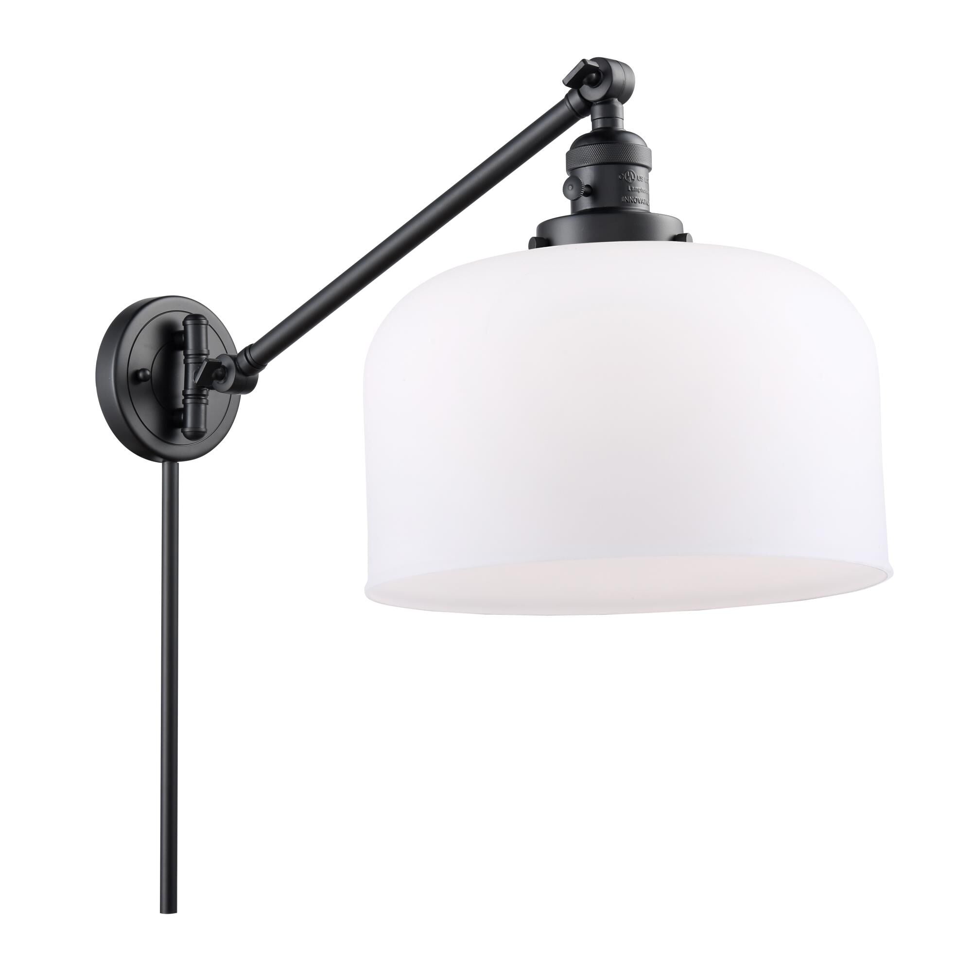 Innovations Lighting Bruno Marashlian Bell Wall Swing Lamp Bell - 237-BK-G71-L - Restoration-Vintage