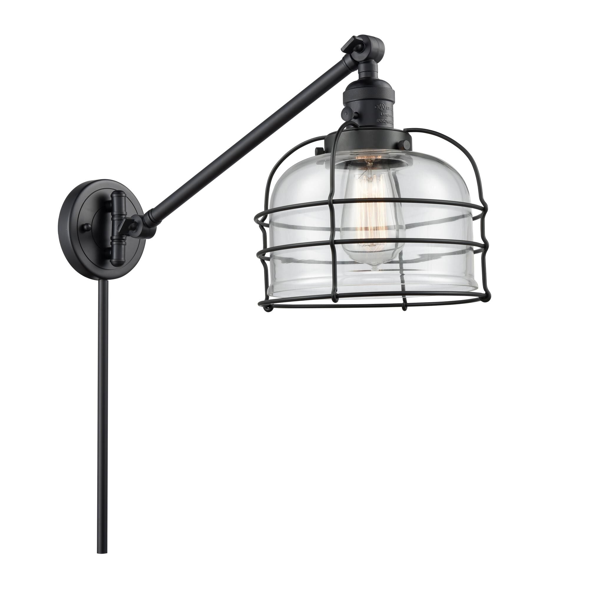 Innovations Lighting Bruno Marashlian Large Bell Wall Swing Lamp Large Bell - 237-BK-G72-CE - Restoration-Vintage