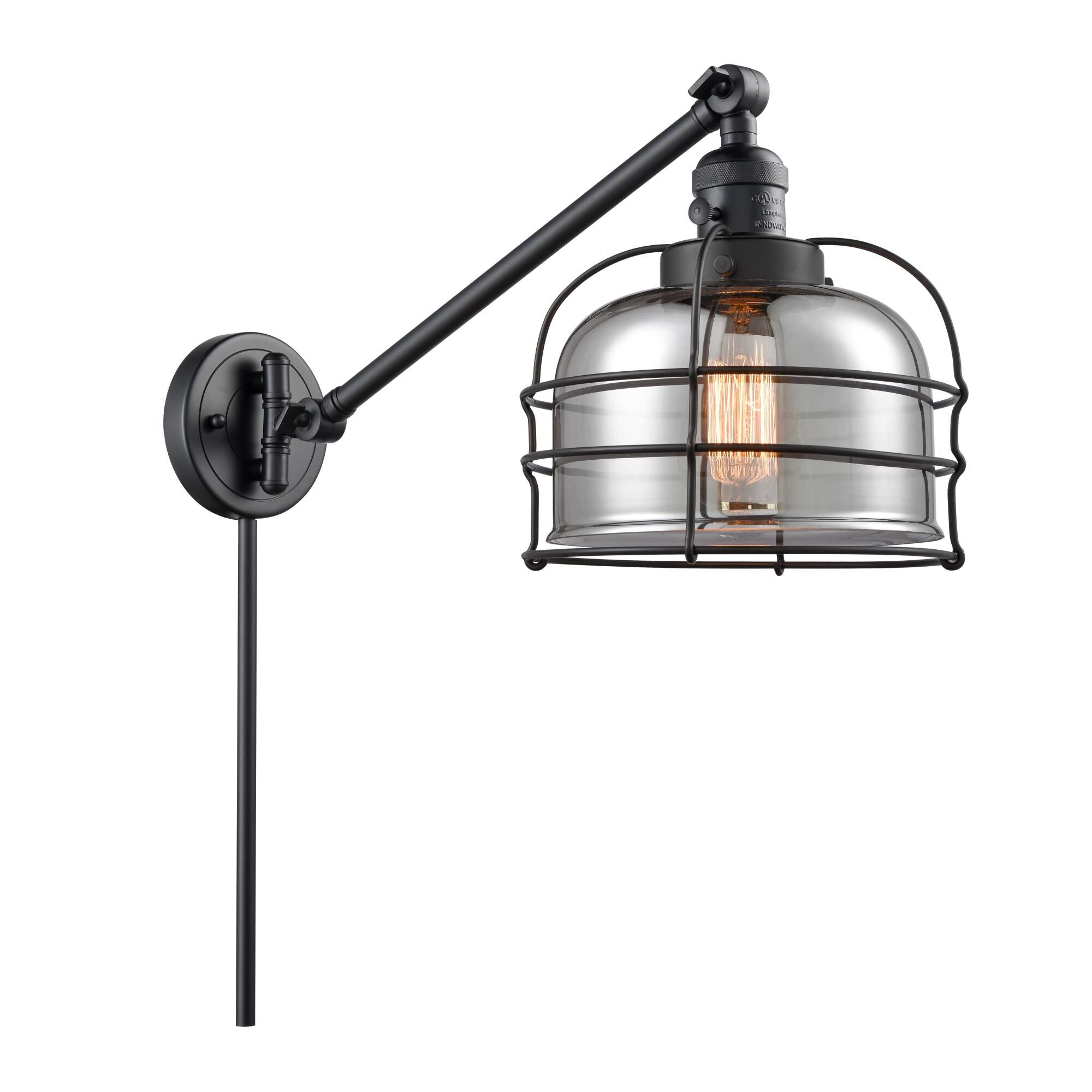 Innovations Lighting Bruno Marashlian Large Bell Wall Swing Lamp Large Bell - 237-BK-G73-CE - Restoration-Vintage