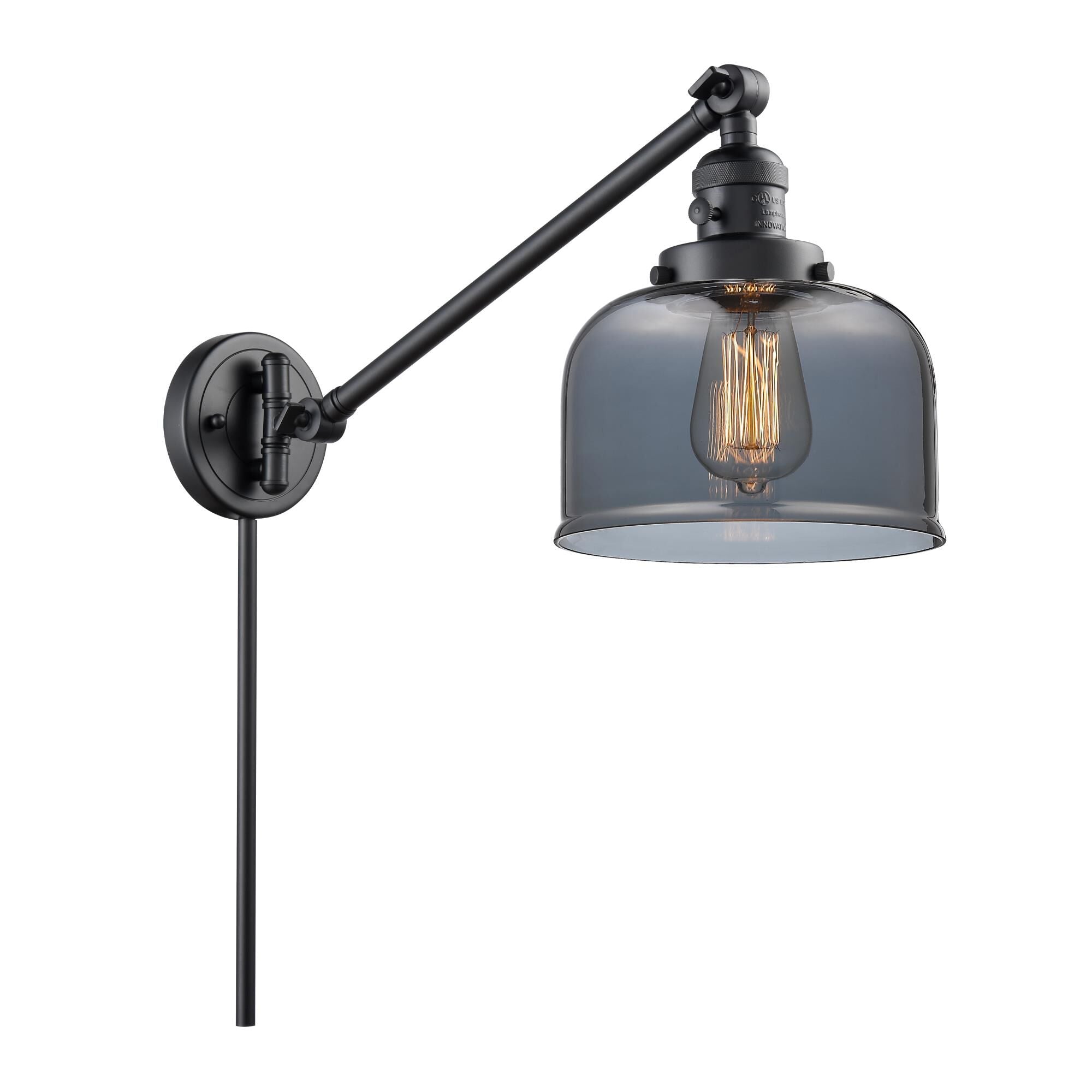 Innovations Lighting Bruno Marashlian Large Bell Wall Swing Lamp Large Bell - 237-BK-G73 - Restoration-Vintage