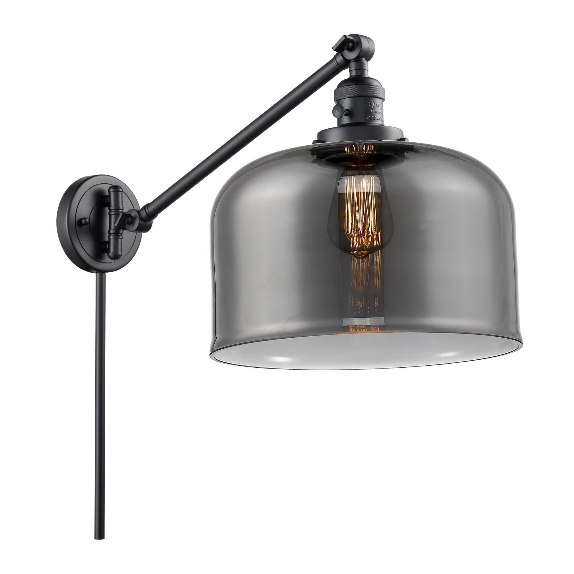 Innovations Lighting Bruno Marashlian Bell Wall Swing Lamp Bell - 237-BK-G73-L - Restoration-Vintage