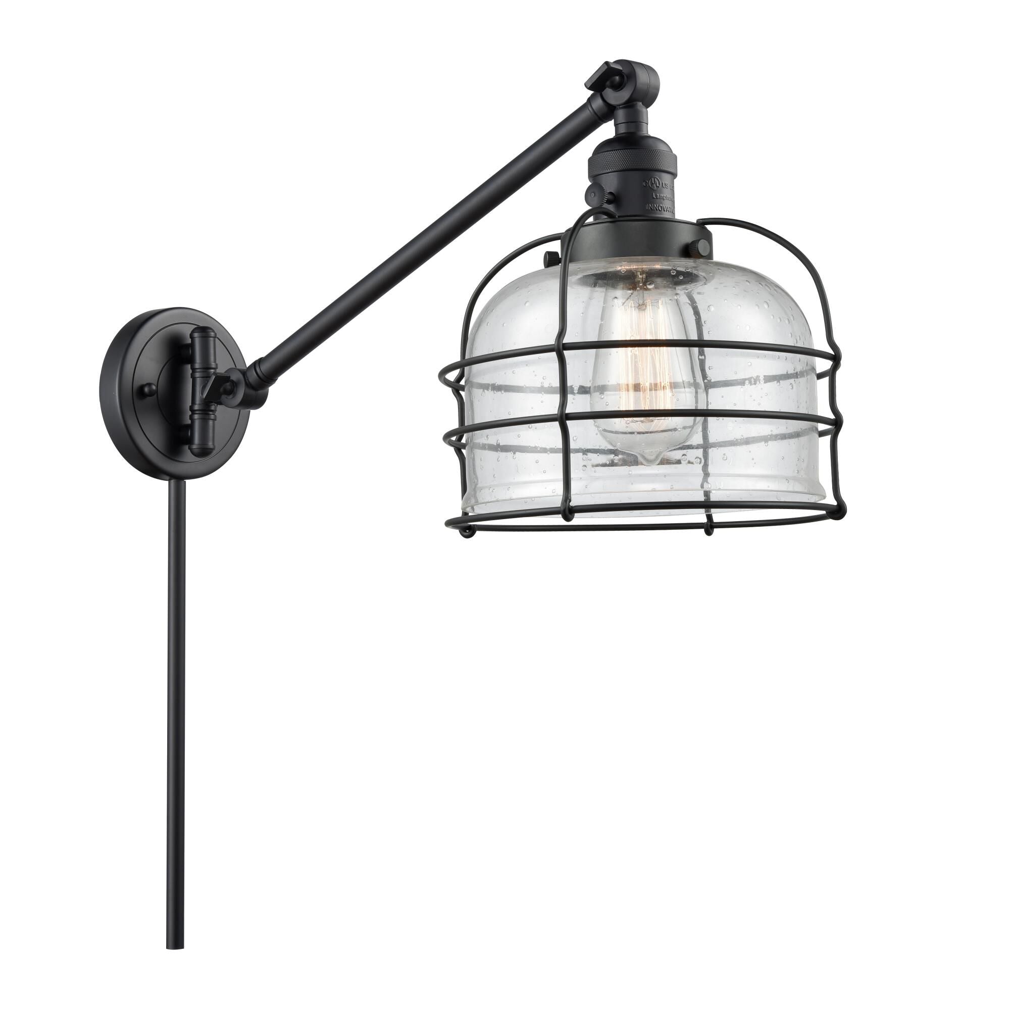 Innovations Lighting Bruno Marashlian Large Bell Wall Swing Lamp Large Bell - 237-BK-G74-CE - Restoration-Vintage