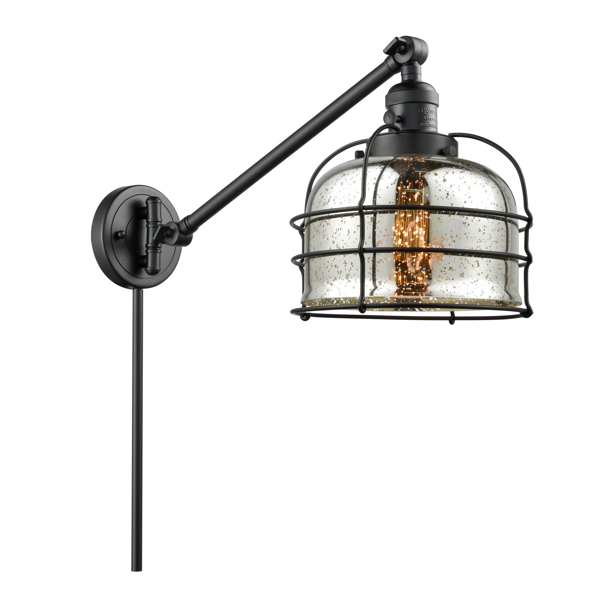 Innovations Lighting Bruno Marashlian Large Bell Wall Swing Lamp Large Bell - 237-BK-G78-CE - Restoration-Vintage