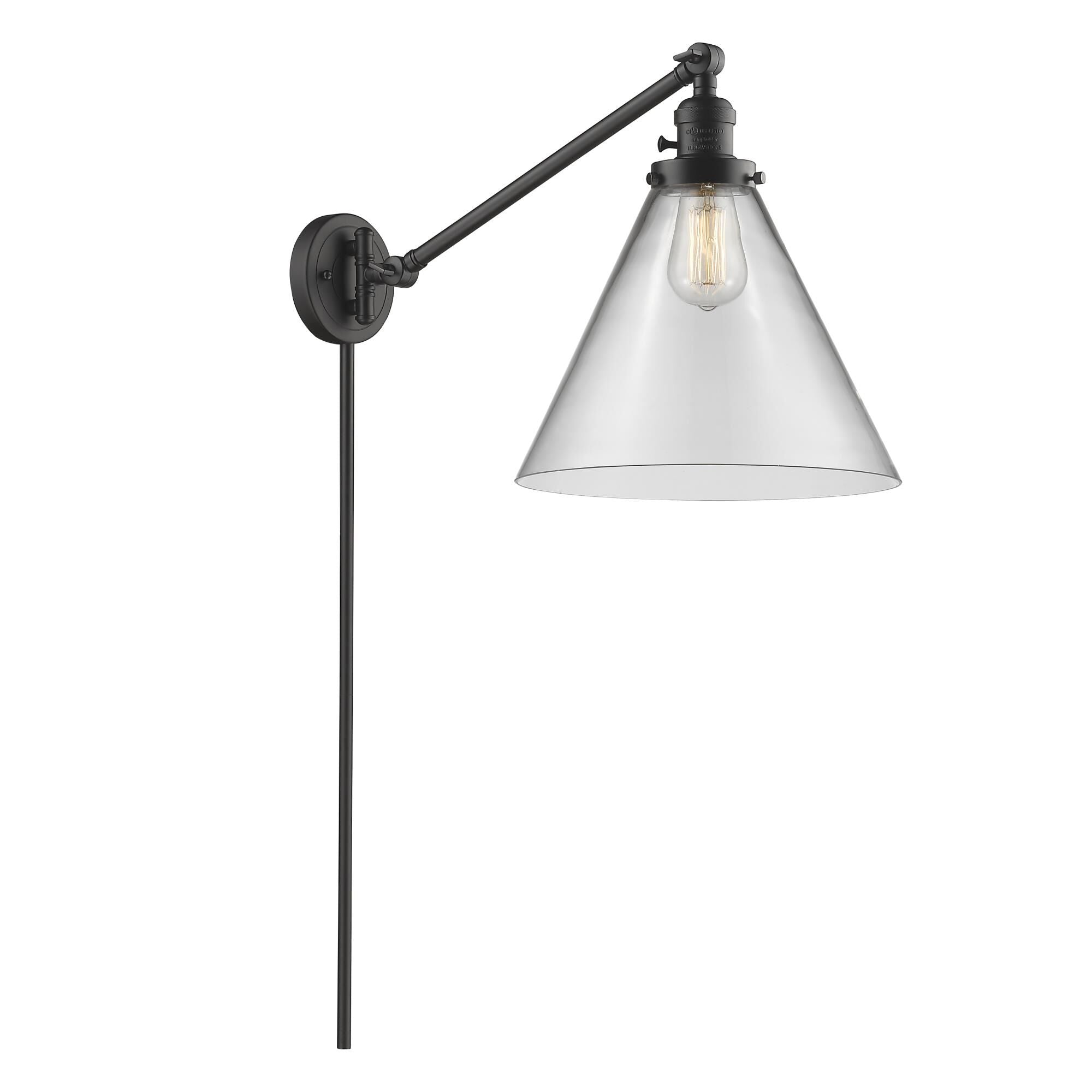 Innovations Lighting Bruno Marashlian Cone Wall Swing Lamp Cone - 237-OB-G42-L - Transitional