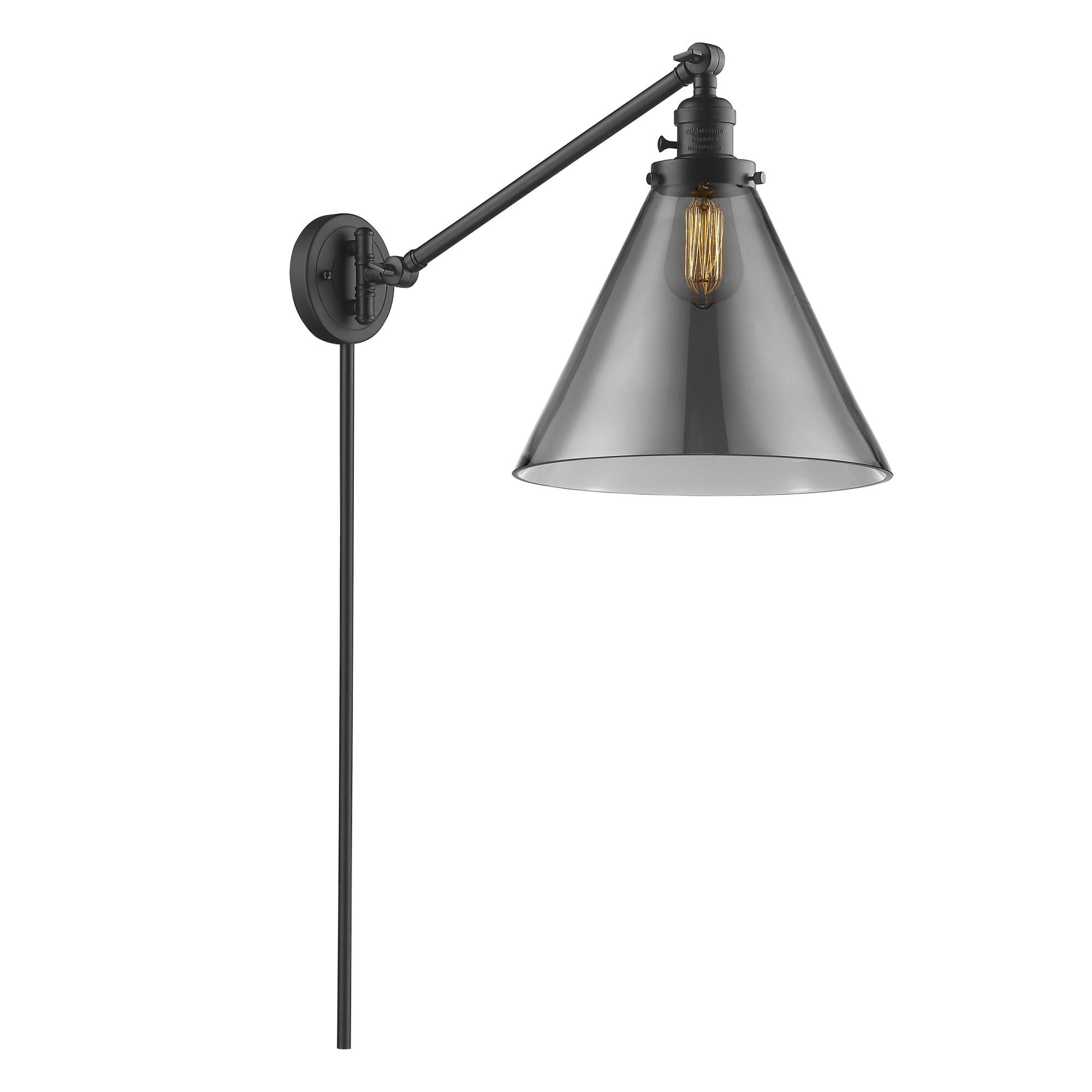 Innovations Lighting Bruno Marashlian Cone Wall Swing Lamp Cone - 237-OB-G43-L - Transitional