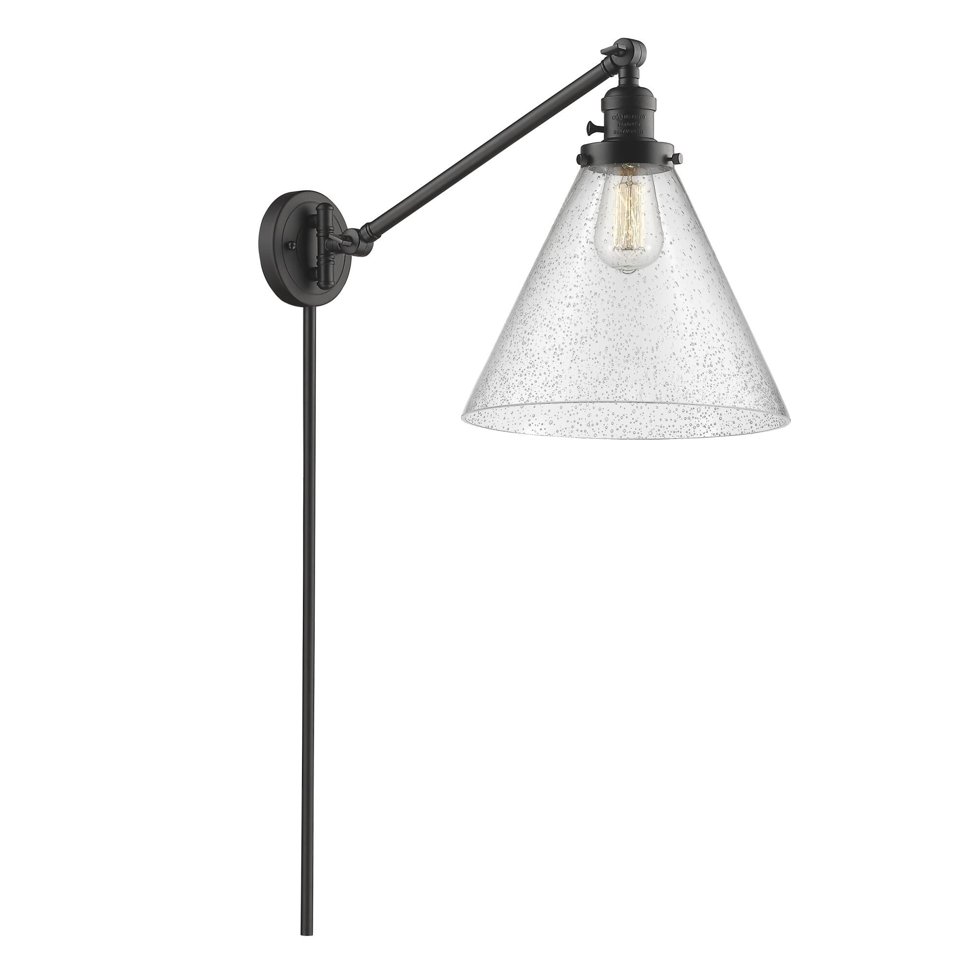 Innovations Lighting Bruno Marashlian Cone Wall Swing Lamp Cone - 237-OB-G44-L - Transitional