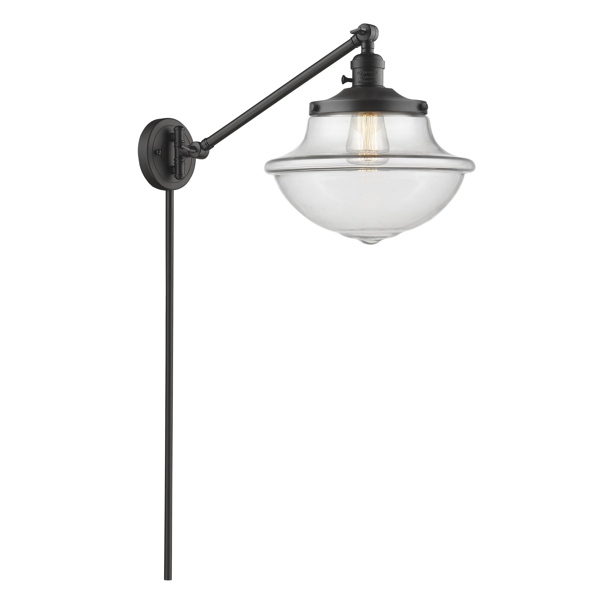 Innovations Lighting Bruno Marashlian Oxford Wall Swing Lamp Oxford - 237-OB-G542 - Traditional
