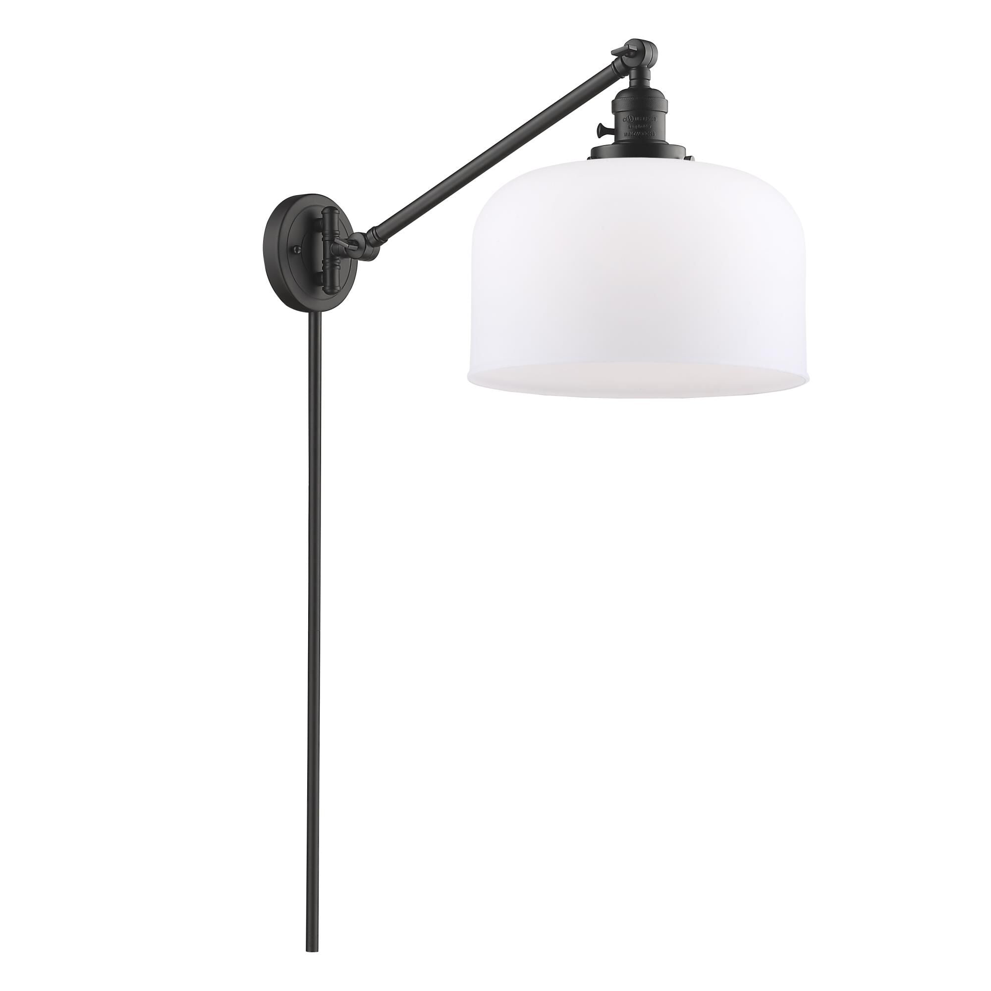 Innovations Lighting Bruno Marashlian Bell Wall Swing Lamp Bell - 237-OB-G71-L - Restoration-Vintage