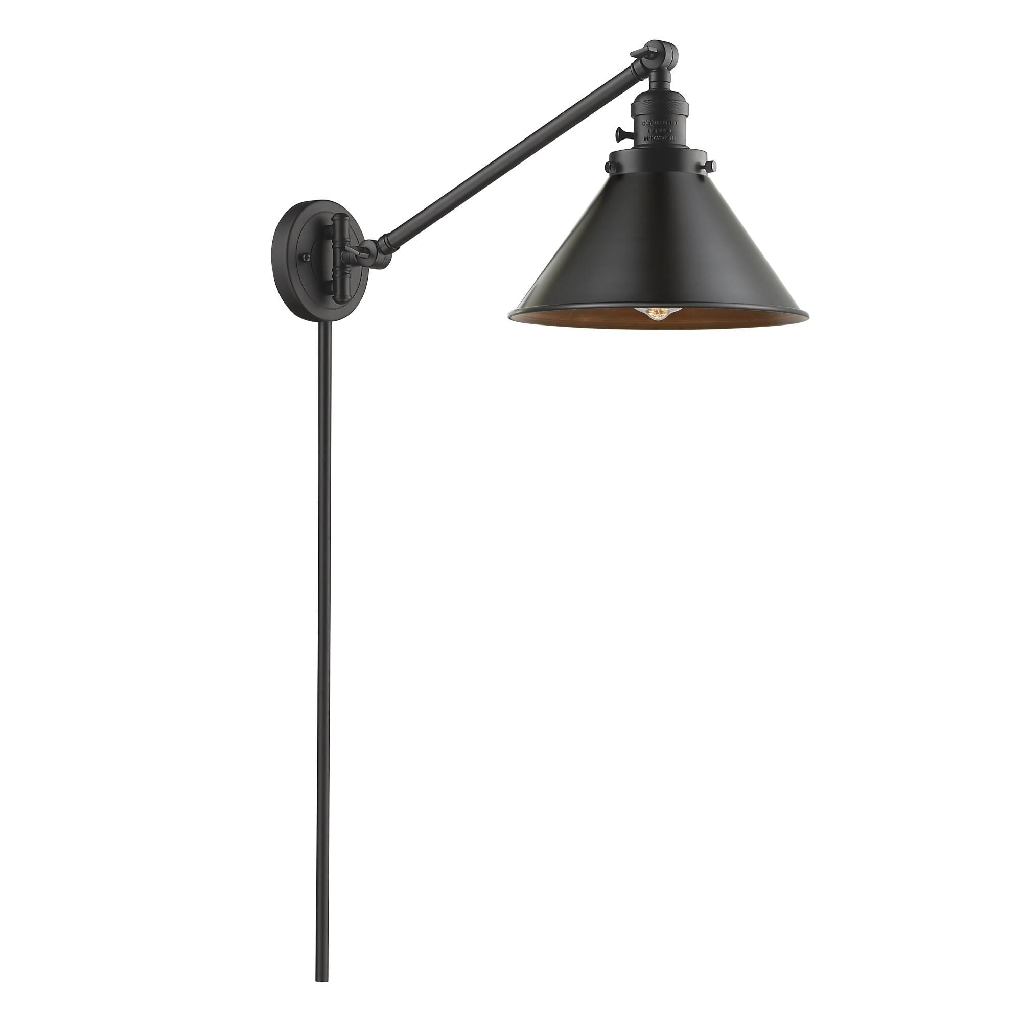 Innovations Lighting Bruno Marashlian Briarcliff Wall Swing Lamp Briarcliff - 237-OB-M10-OB - Restoration-Vintage