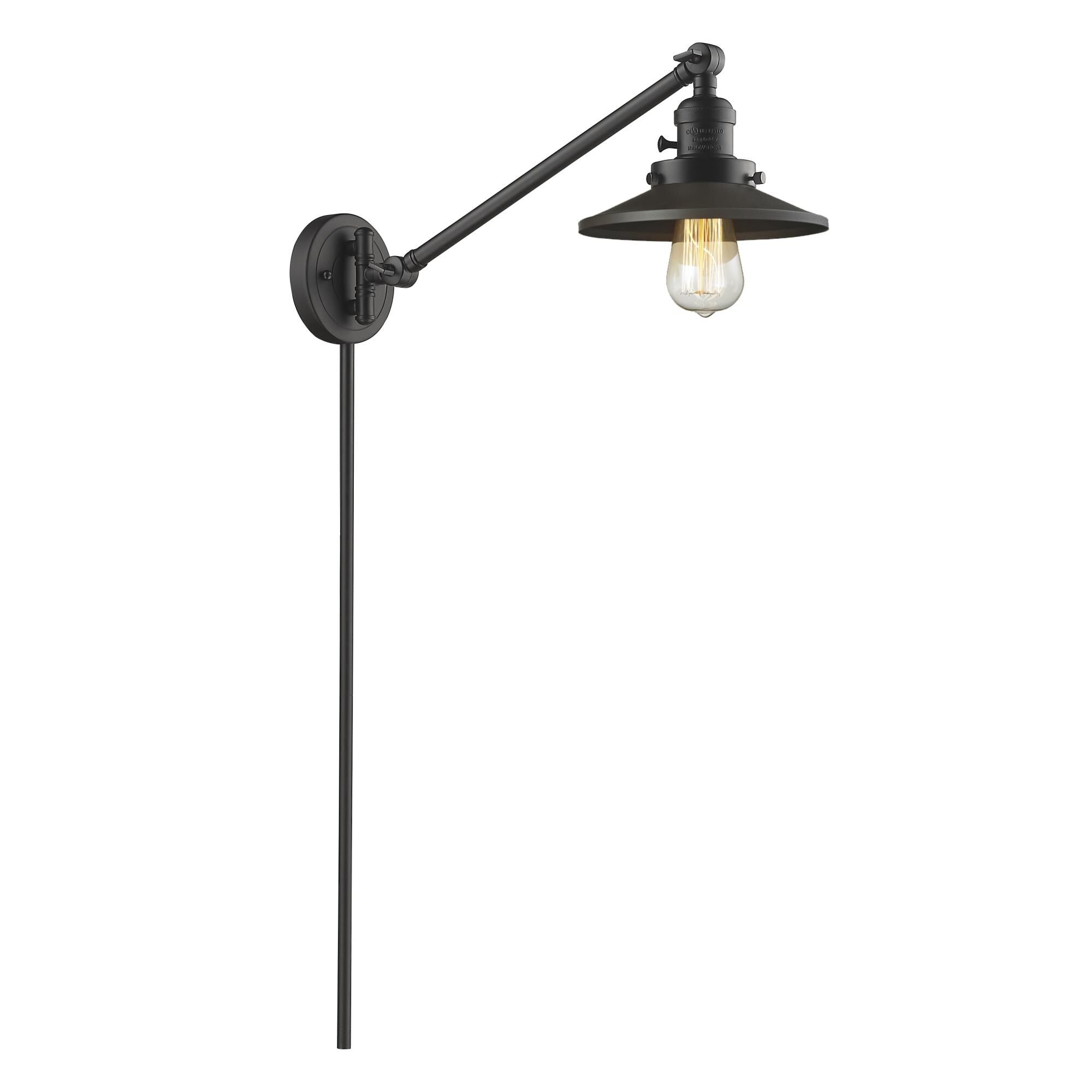 Innovations Lighting Bruno Marashlian Railroad Wall Swing Lamp Railroad - 237-OB-M5 - Restoration-Vintage
