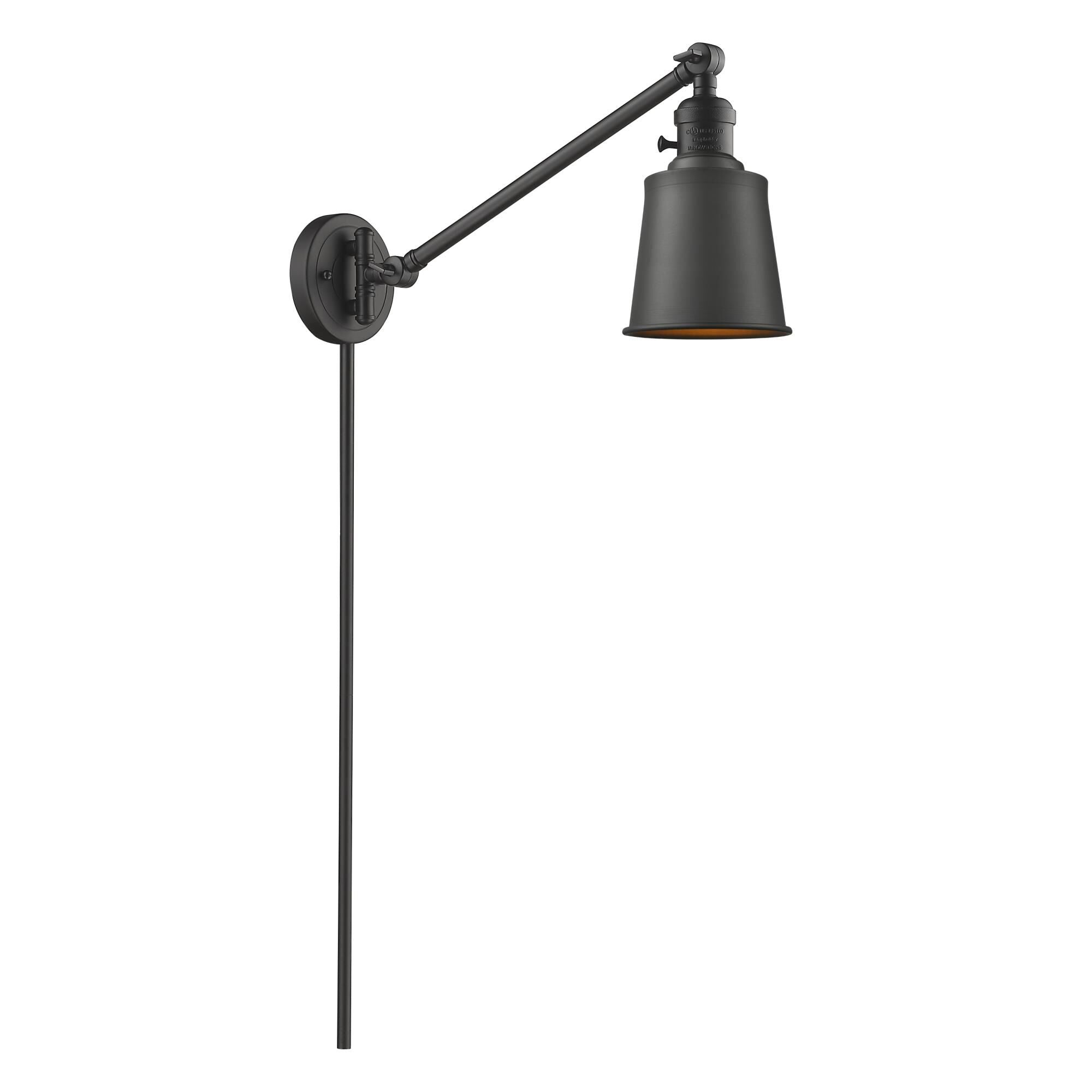 Innovations Lighting Bruno Marashlian Addison Wall Swing Lamp Addison - 237-OB-M9-OB - Restoration-Vintage