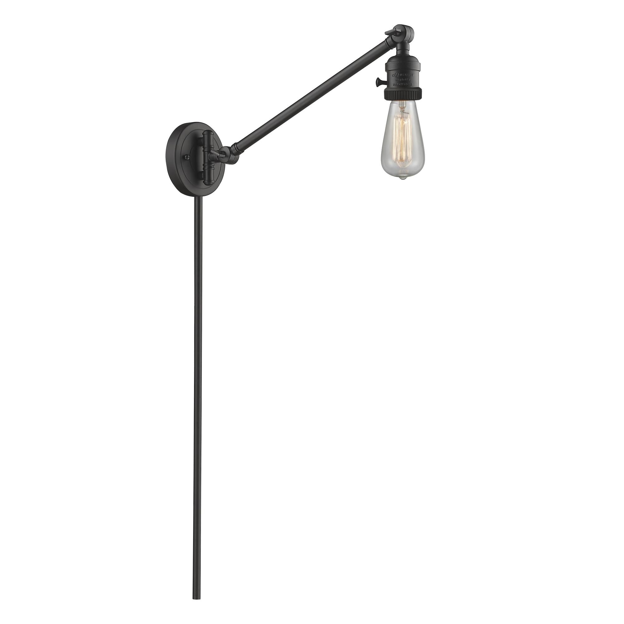 Innovations Lighting Bruno Marashlian Bare Bulb Wall Swing Lamp Bare Bulb - 237-OB - Restoration-Vintage