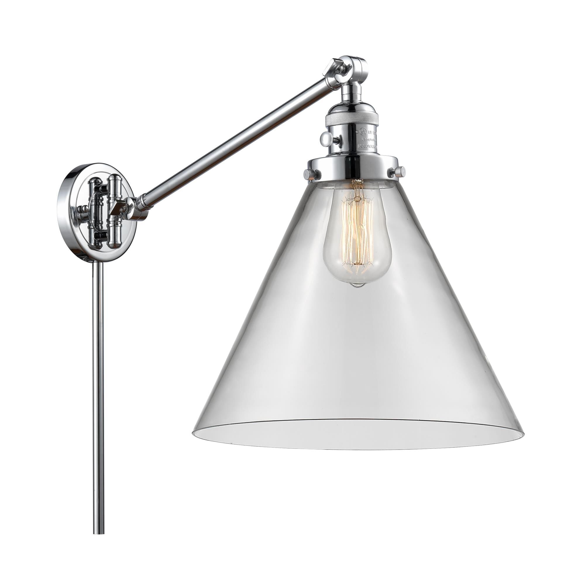 Innovations Lighting Bruno Marashlian Cone Wall Swing Lamp Cone - 237-PC-G42-L - Transitional