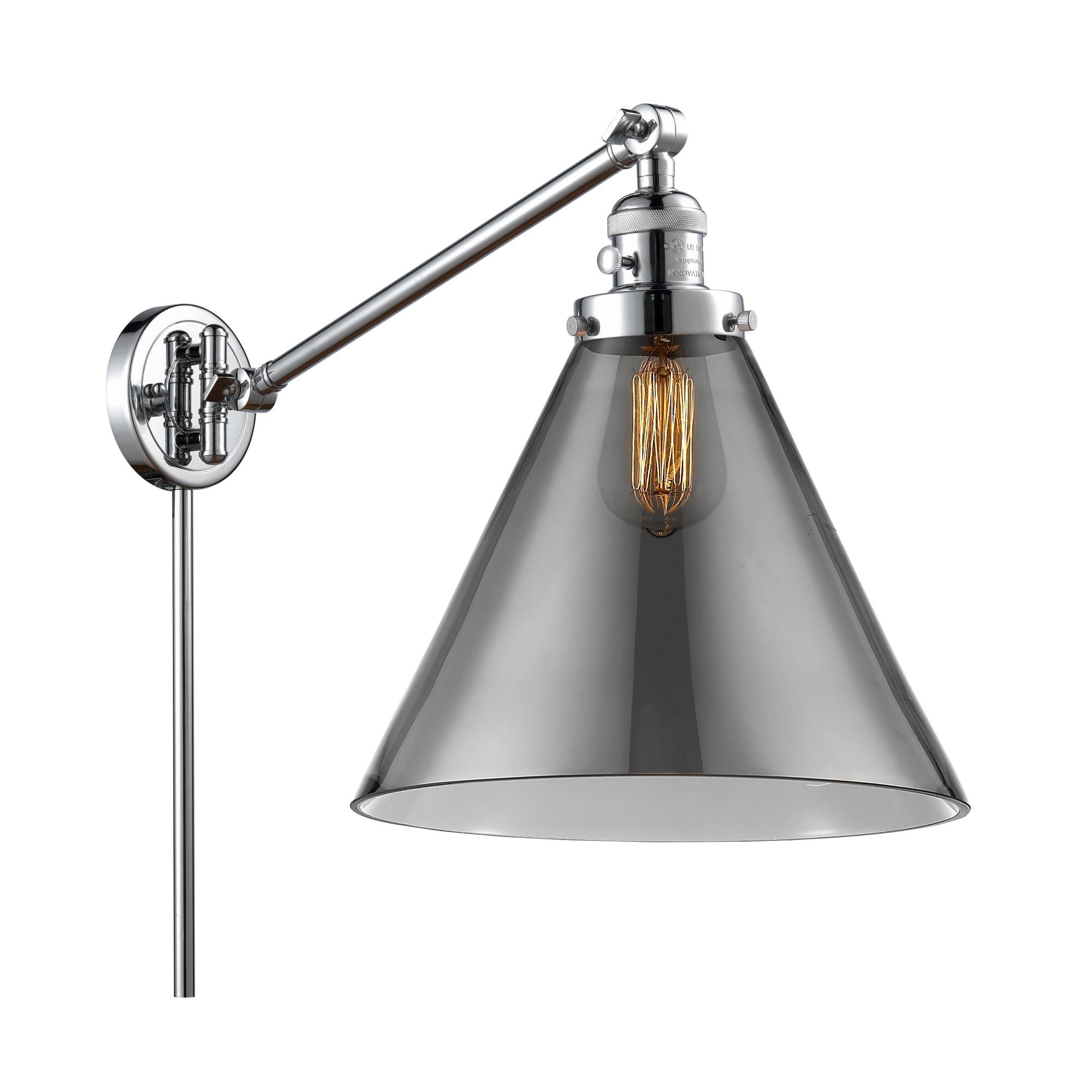 Innovations Lighting Bruno Marashlian Cone Wall Swing Lamp Cone - 237-PC-G43-L - Transitional