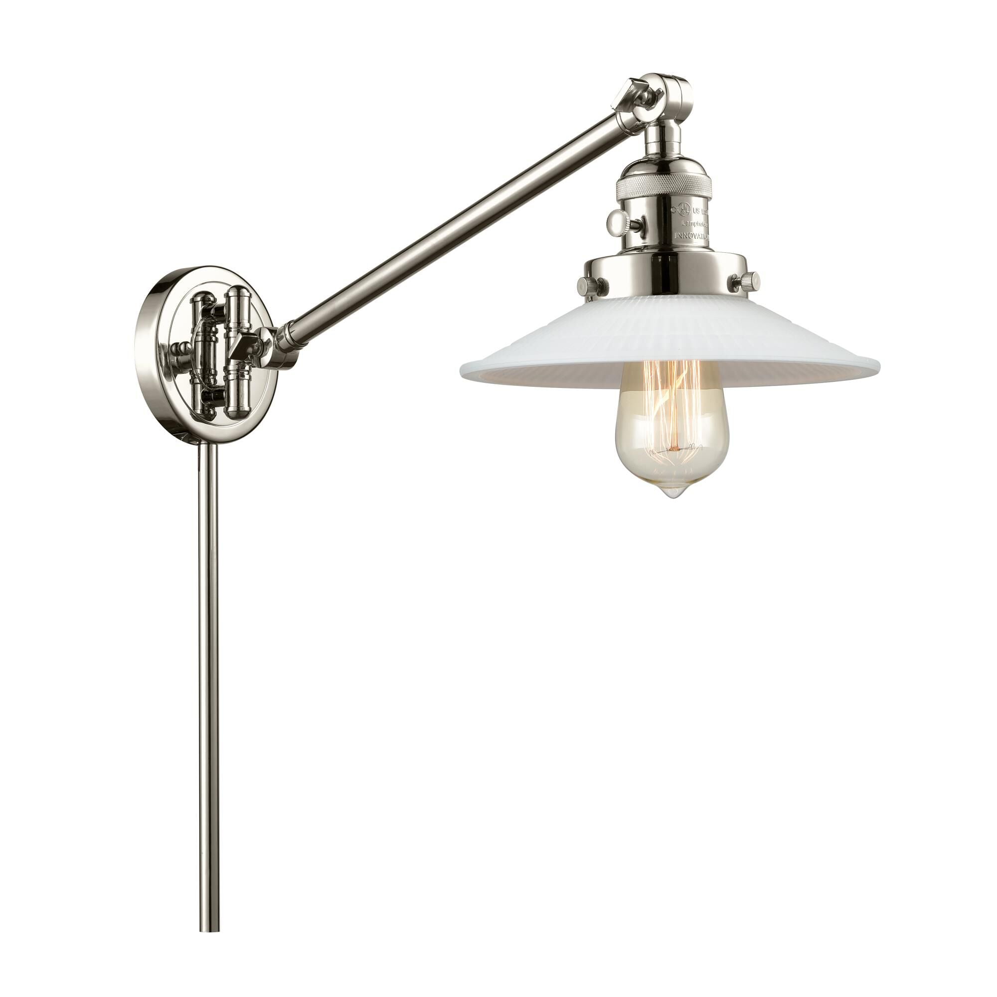 Innovations Lighting Bruno Marashlian Halophane LED Wall Swing Lamp Halophane - 237-PN-G1 - Restoration-Vintage