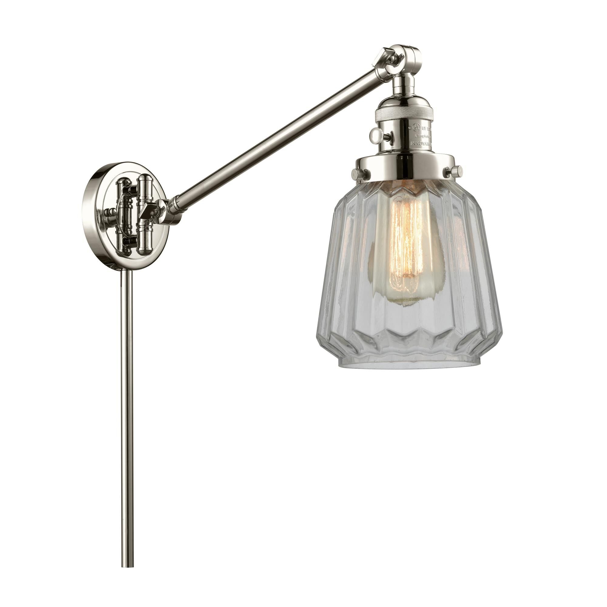 Innovations Lighting Bruno Marashlian Chatham Wall Swing Lamp Chatham - 237-PN-G142 - Restoration-Vintage